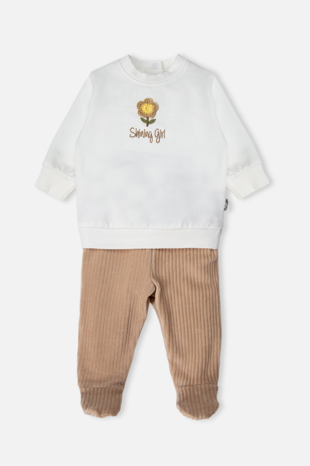 İKİ İP SWEAT 2Lİ TAKIM (SHINING GIRL) BEJ