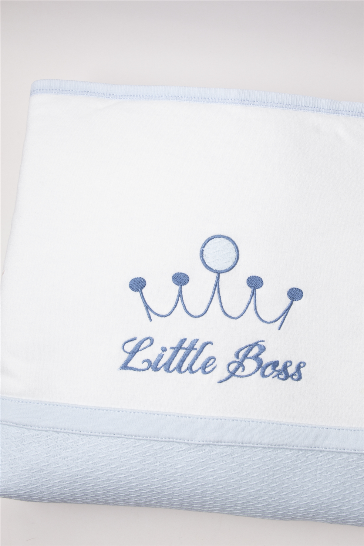 İNTERLOK ELYAFLI ALT AÇMA SET 3LÜ (LITTLE BOSS) MAVİ
