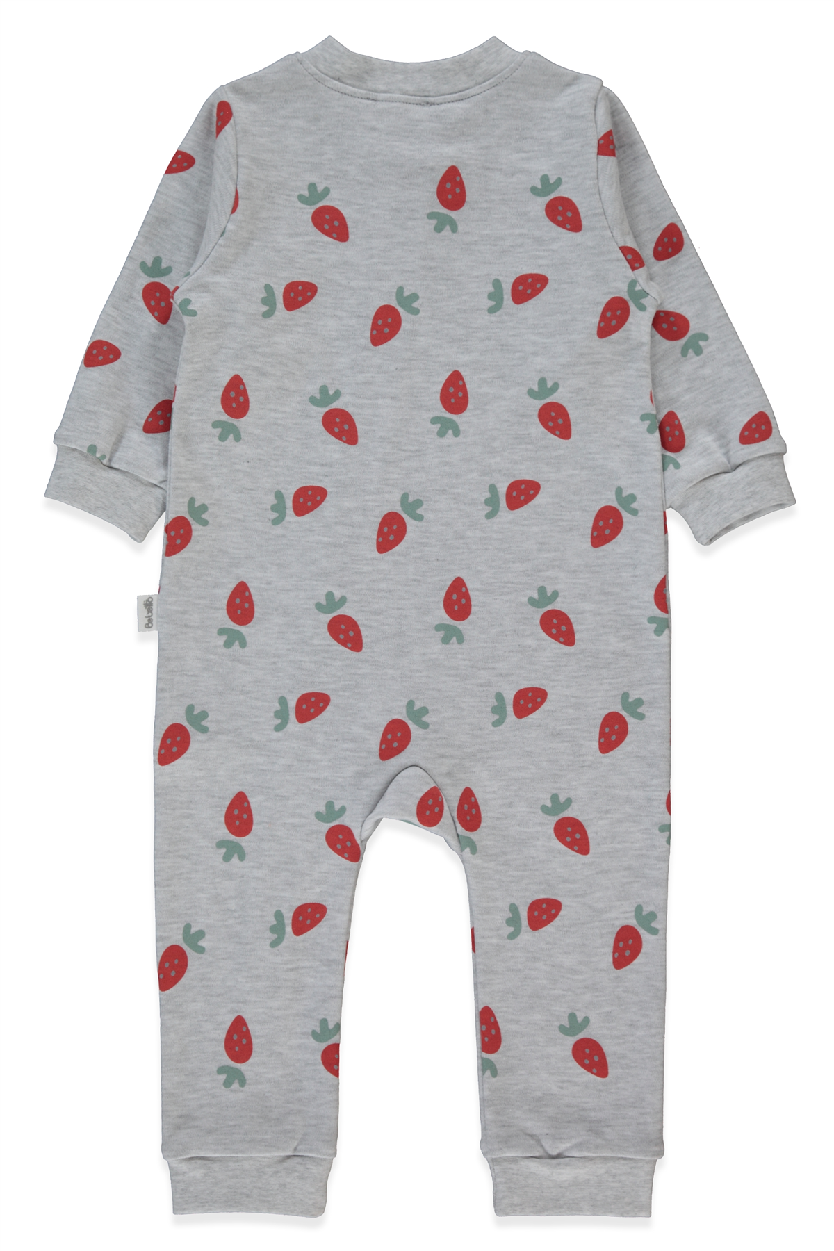 İNTERLOK FERMUARLI PATİKSİZ TULUM (SWEET JUMPSUIT/26) GRİ MELANJ