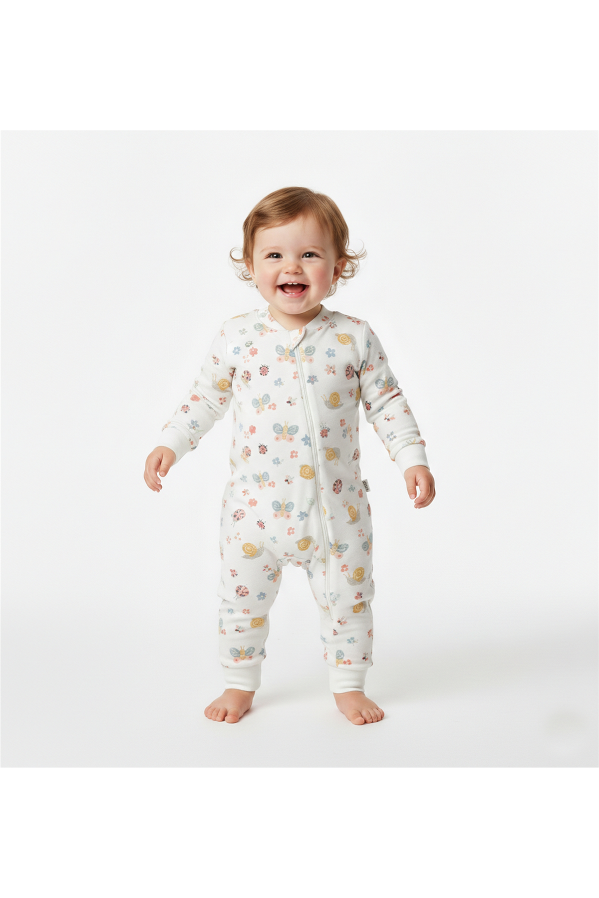 İNTERLOK FERMUARLI PATİKSİZ TULUM (SWEET JUMPSUIT/26) EKRU