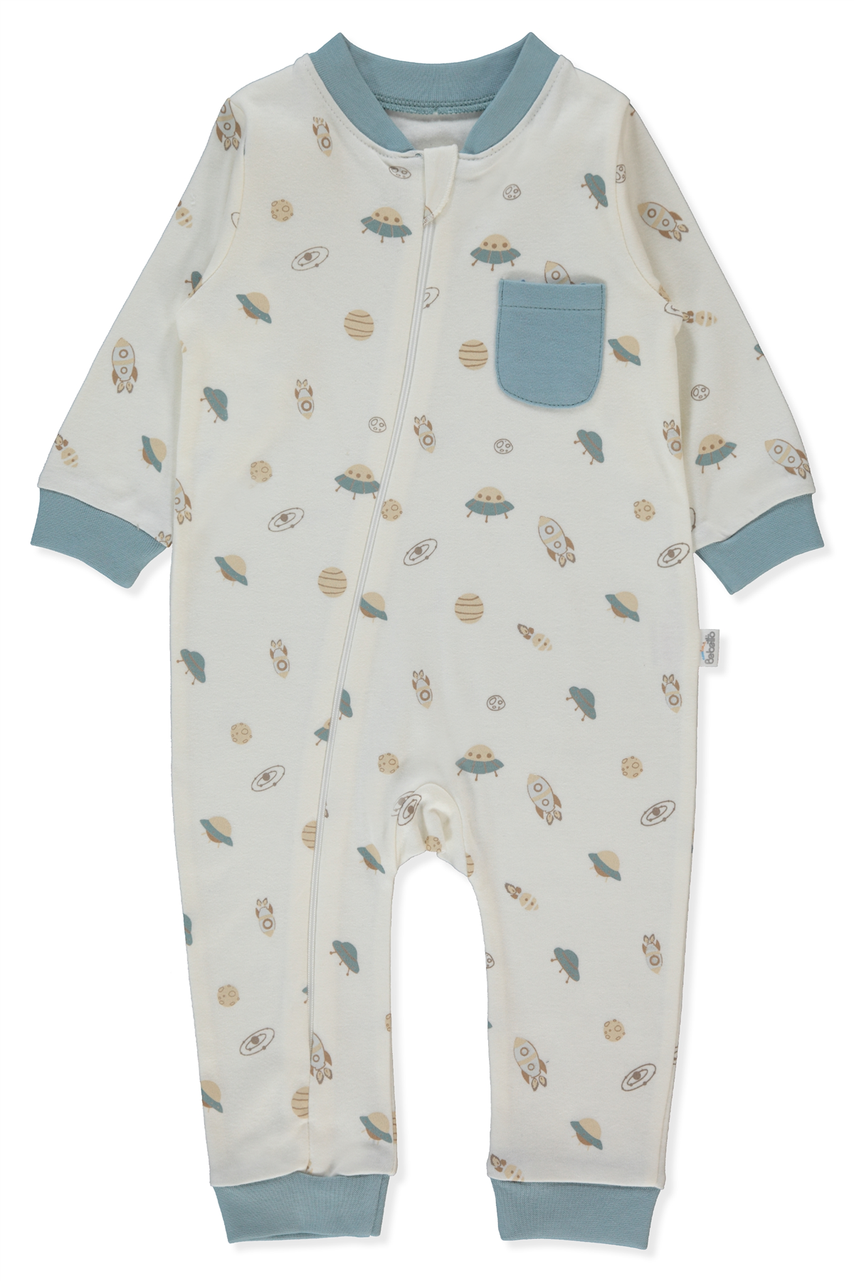 İNTERLOK FERMUARLI PATİKSİZ TULUM (SWEET JUMPSUIT/26) PETROL YEŞİL