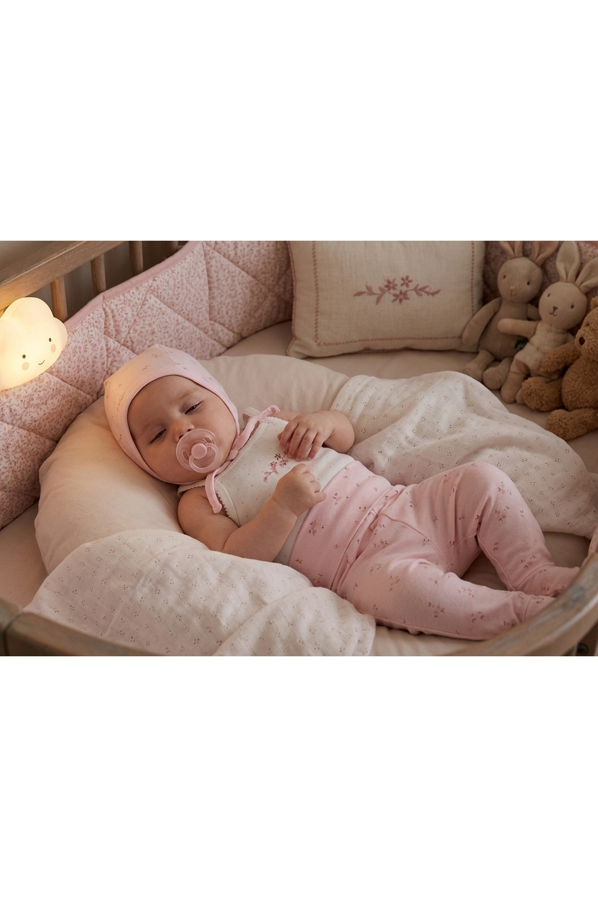 İNTERLOK PATİKLİ PANTOLON 2Lİ TAKIM (FLOWER GARDEN) PEMBE