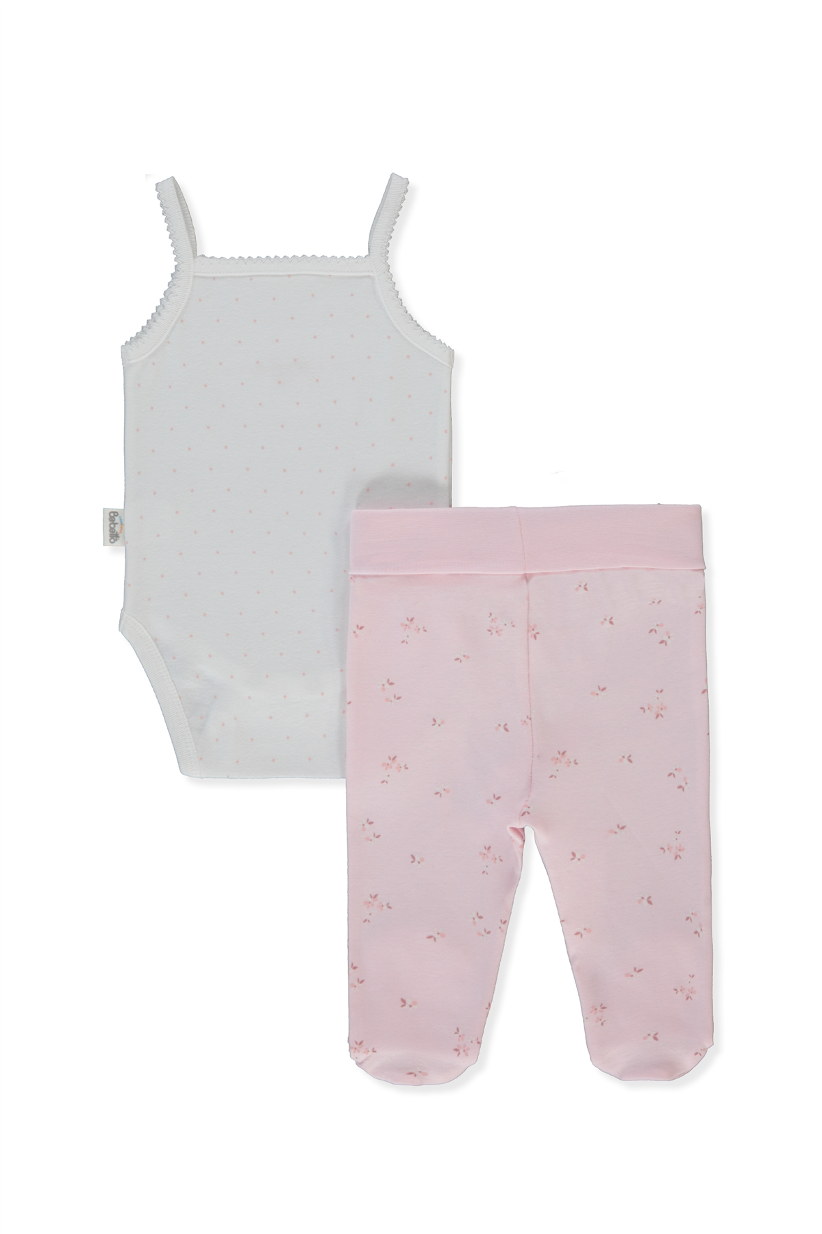 İNTERLOK PATİKLİ PANTOLON 2Lİ TAKIM (FLOWER GARDEN) PEMBE