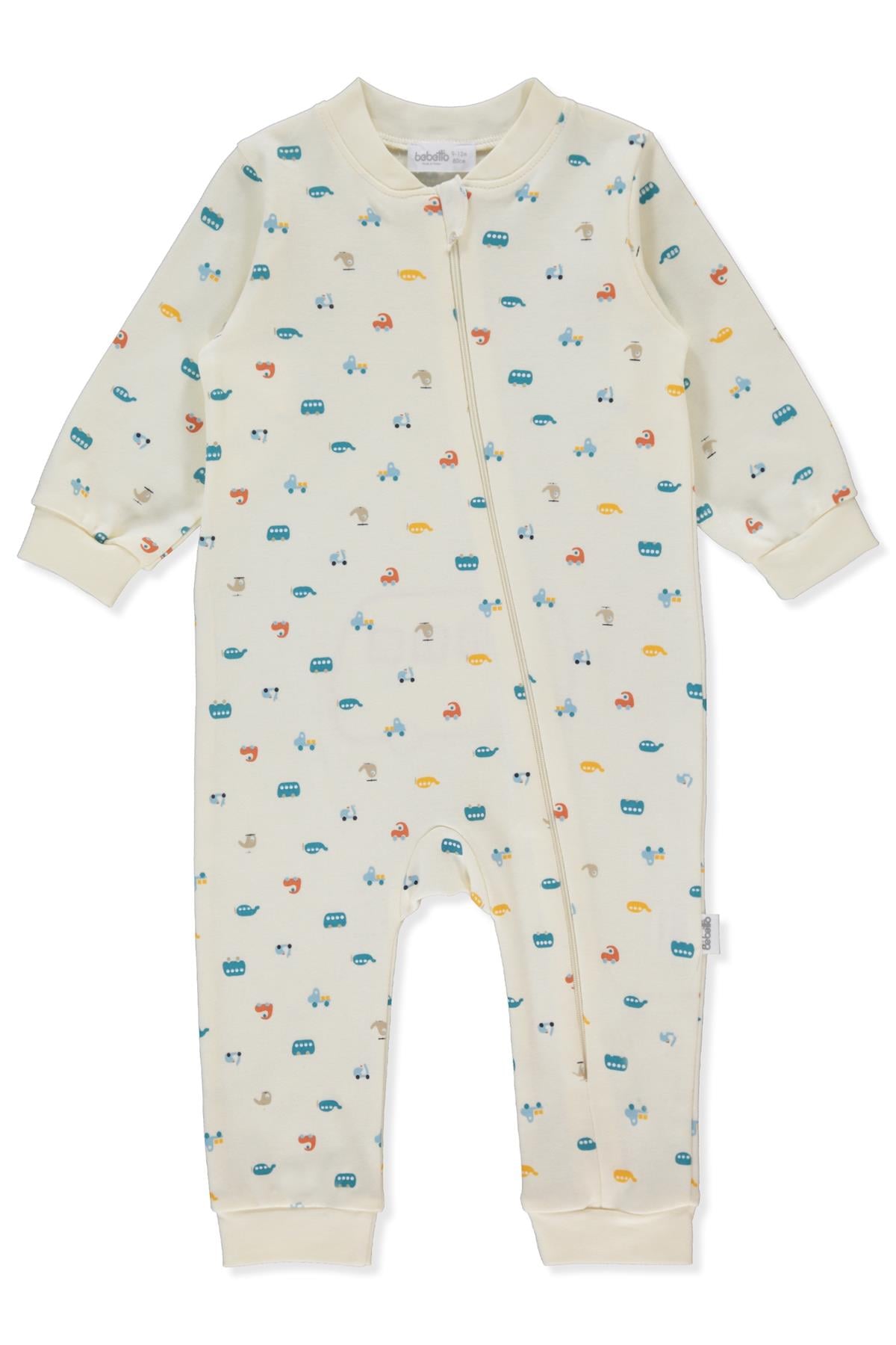 İNTERLOK PATİKSİZ FERMUARLI TULUM (SWEET JUMPSUITS/25-SURPRISE TRAVEL) EKRU