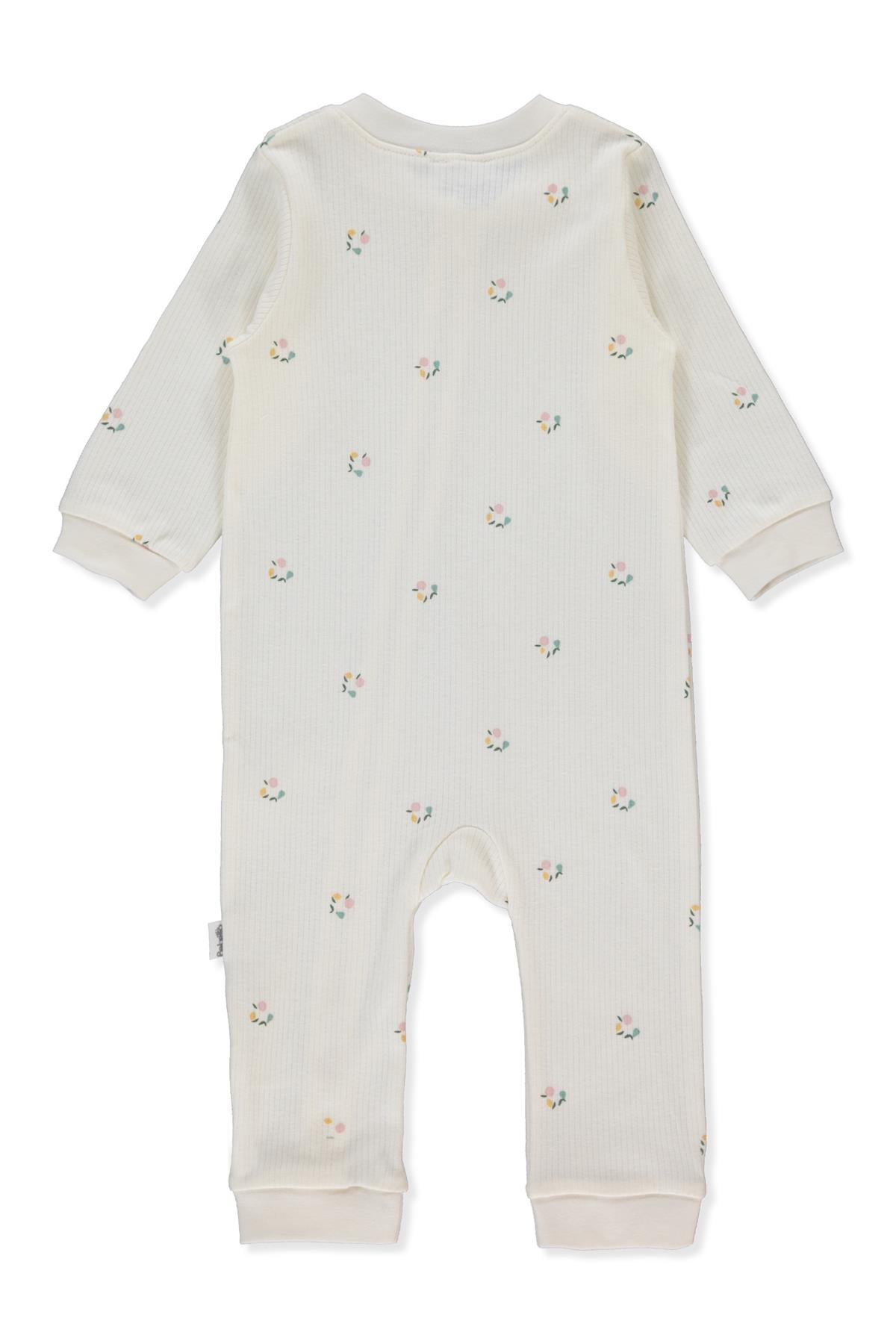 İNTERLOK PATİKSİZ FERMUARLI TULUM (SWEET JUMPSUITS/25-PINK PEAR) EKRU