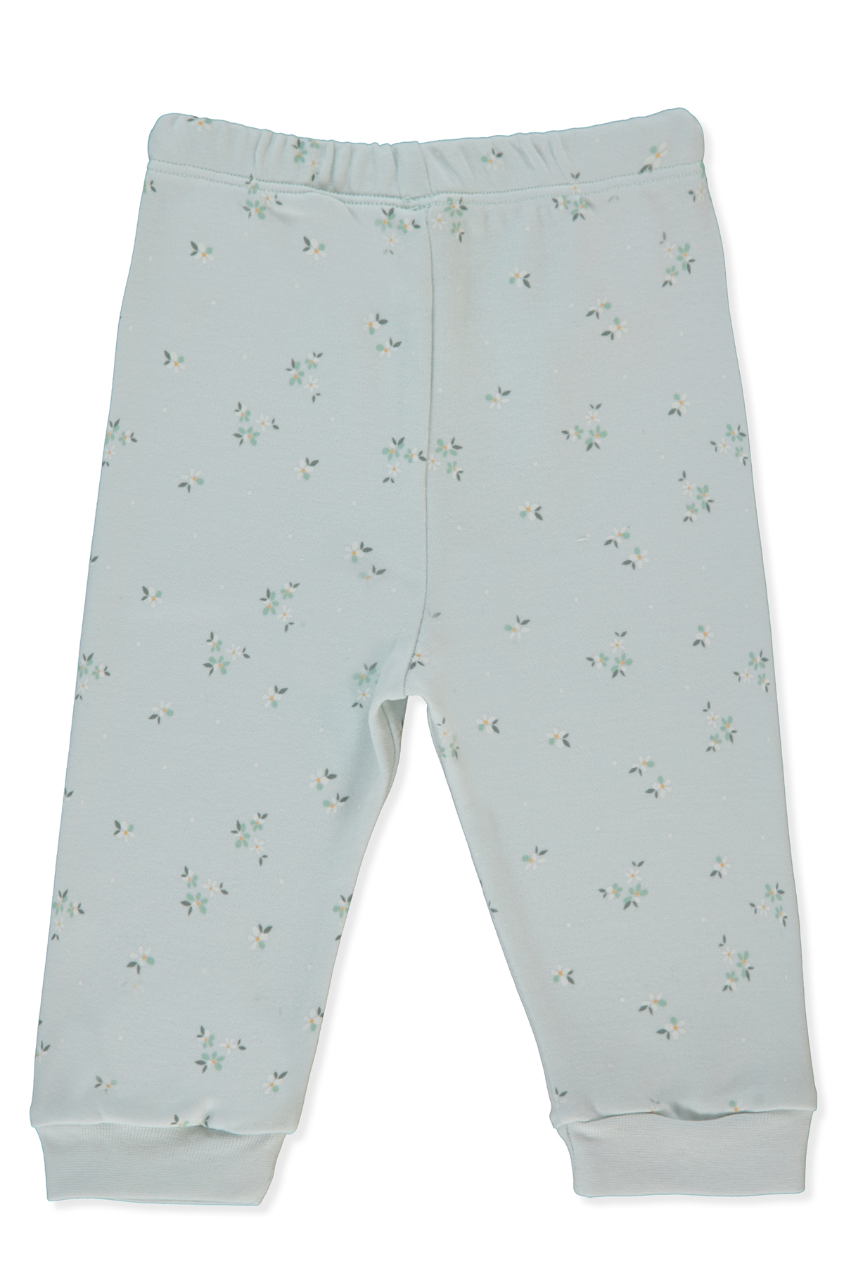 İNTERLOK PATİKSİZ PANTOLON (FLOWER GARDEN) MİNT