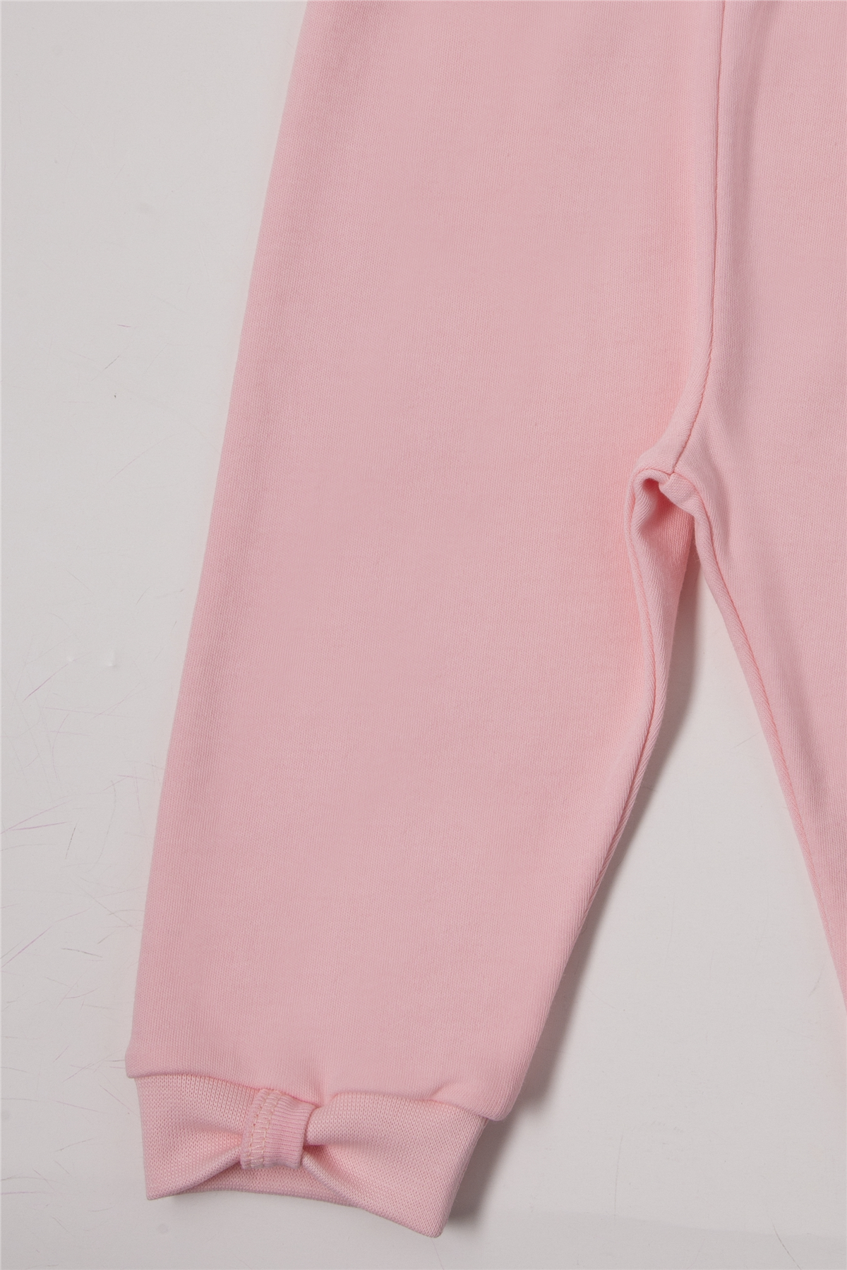 İNTERLOK PATİKSİZ PANTOLON (LOVES YOU) PEMBE