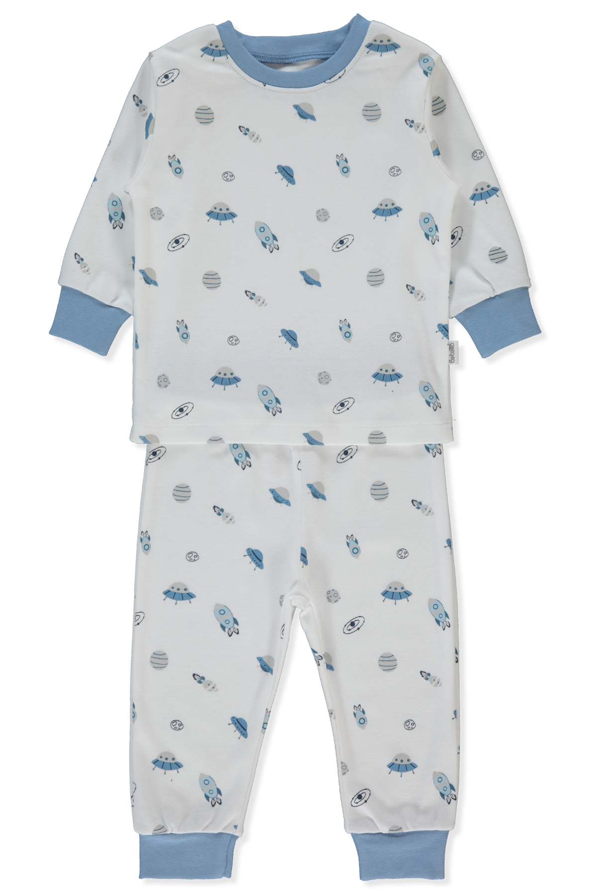 İNTERLOK PATİKSİZ PİJAMA TAKIMI 2Lİ (SWEET PYJAMAS/26) İNDİGO