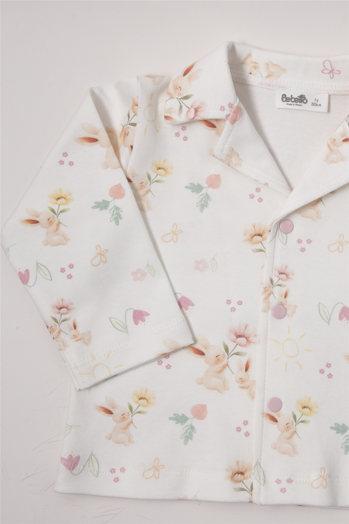 İNTERLOK PATİKSİZ PİJAMA TAKIMI 2Lİ (SWEET PYJAMAS/26) EKRU