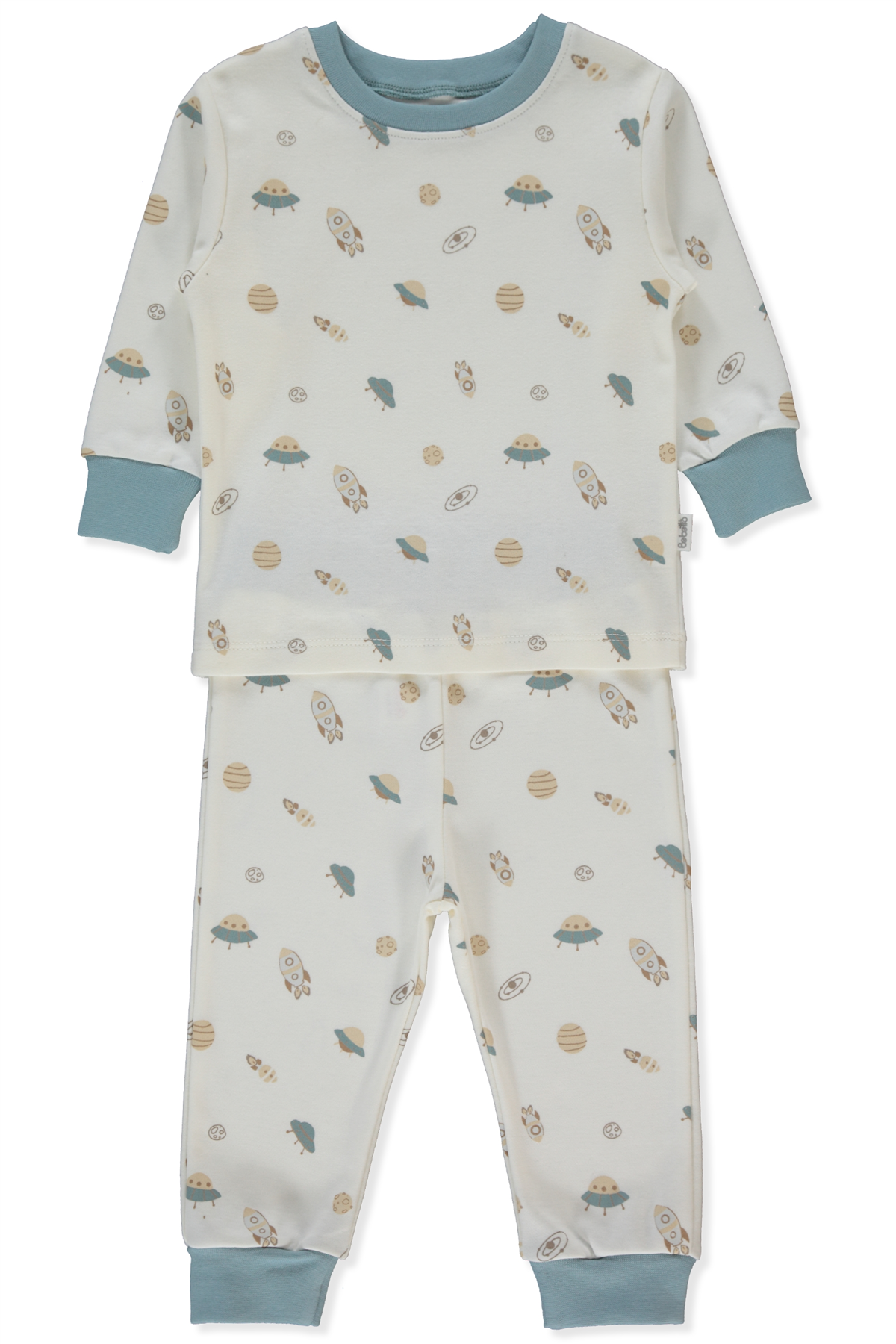 İNTERLOK PATİKSİZ PİJAMA TAKIMI 2Lİ (SWEET PYJAMAS/26) PETROL YEŞİL