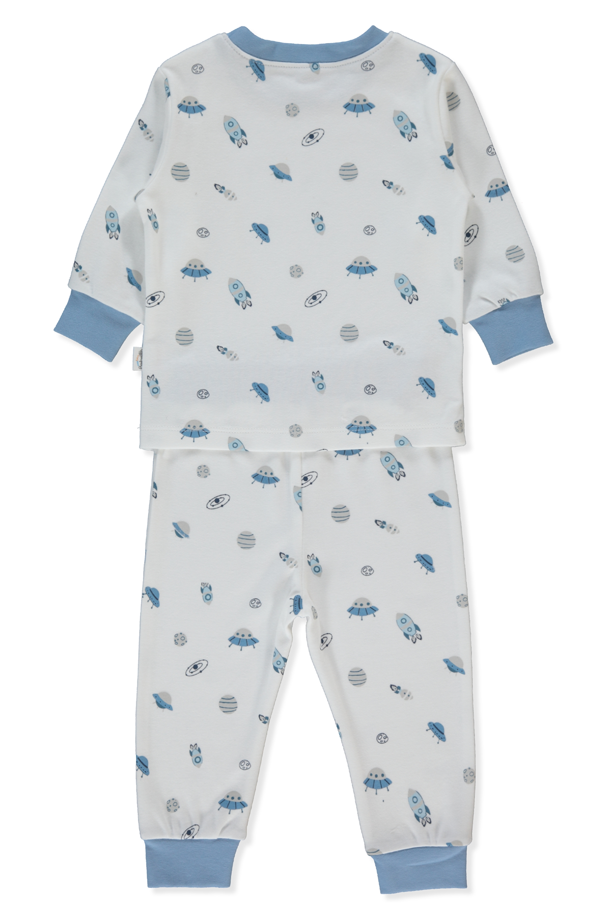 İNTERLOK PATİKSİZ PİJAMA TAKIMI 2Lİ (SWEET PYJAMAS/26) İNDİGO