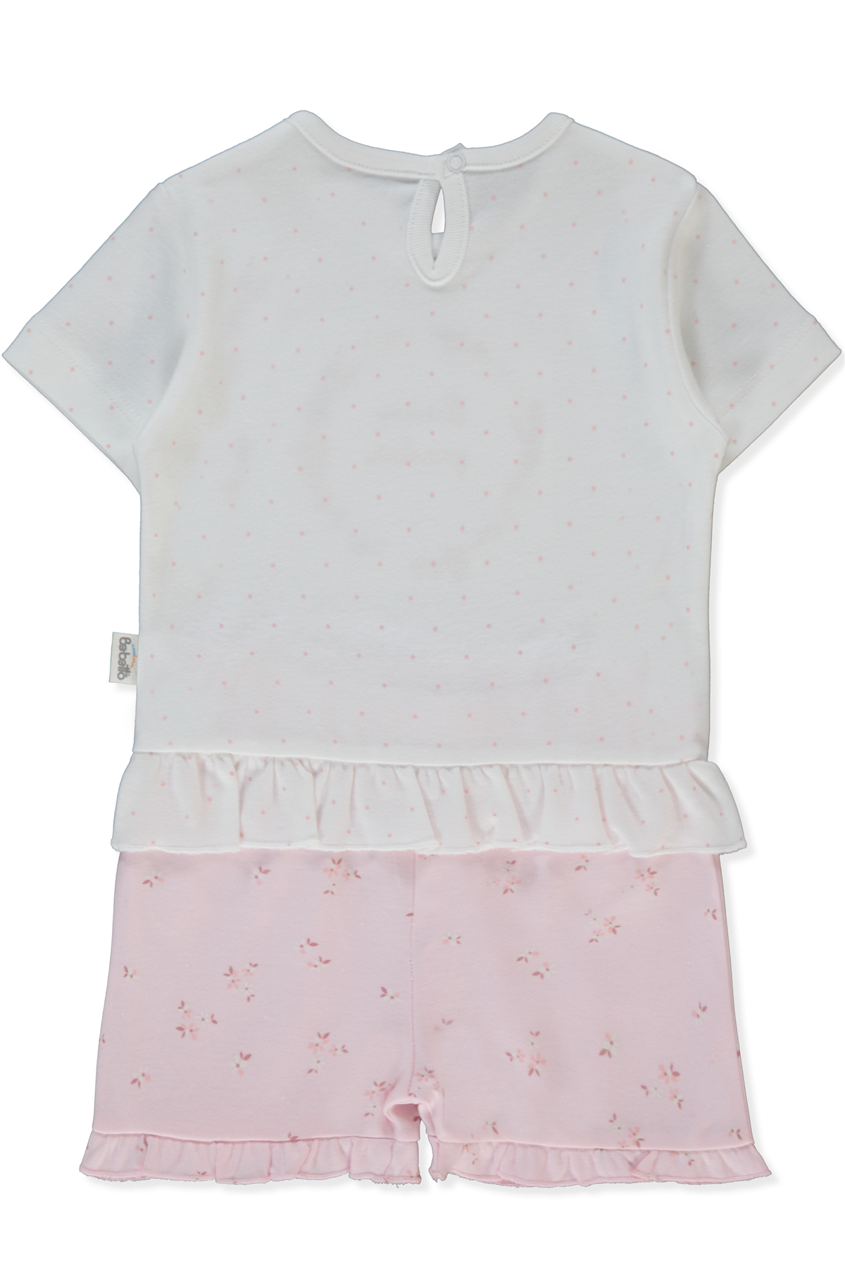 İNTERLOK ŞORTLU PİJAMA TAKIMI 2Lİ (FLOWER GARDEN) PEMBE