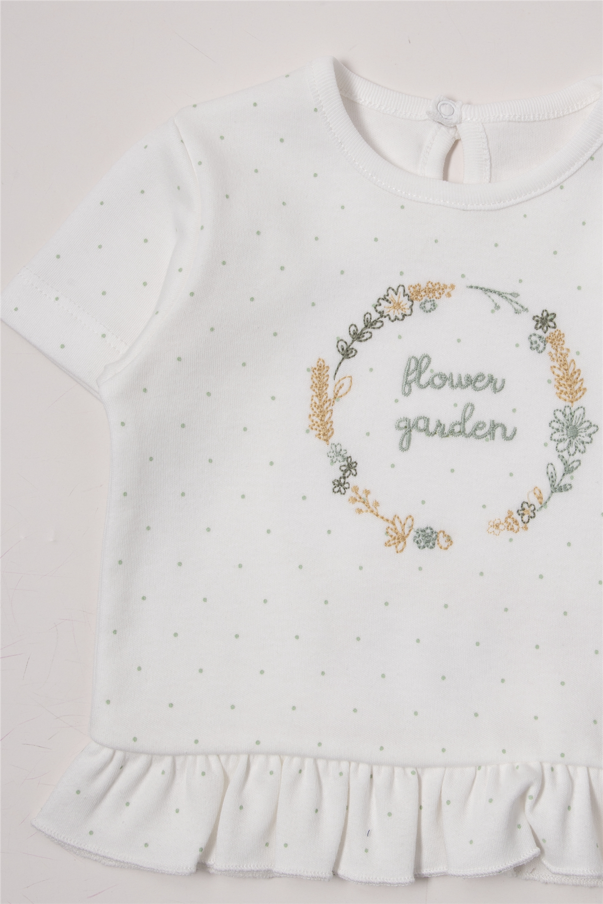 İNTERLOK ŞORTLU PİJAMA TAKIMI 2Lİ (FLOWER GARDEN) MİNT