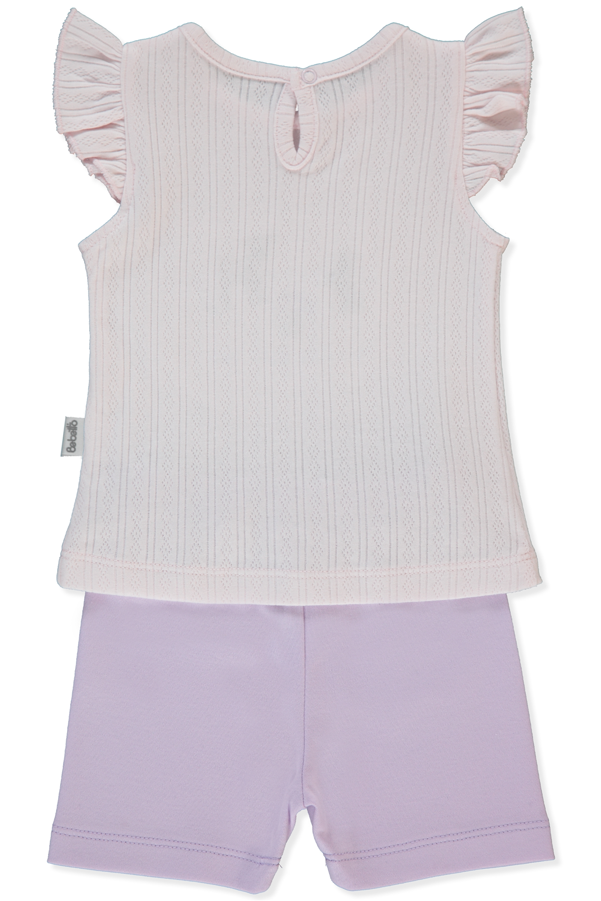 İNTERLOK ŞORTLU PİJAMA TAKIMI 2Lİ TAKIM (LOVES YOU) LİLA