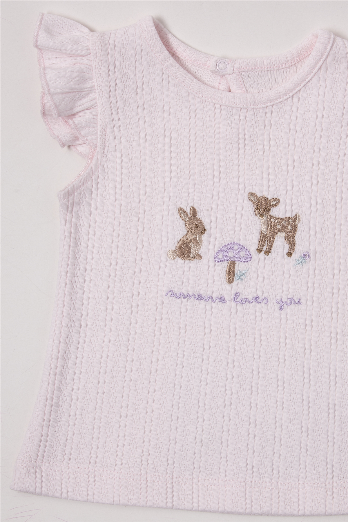 İNTERLOK ŞORTLU PİJAMA TAKIMI 2Lİ TAKIM (LOVES YOU) LİLA