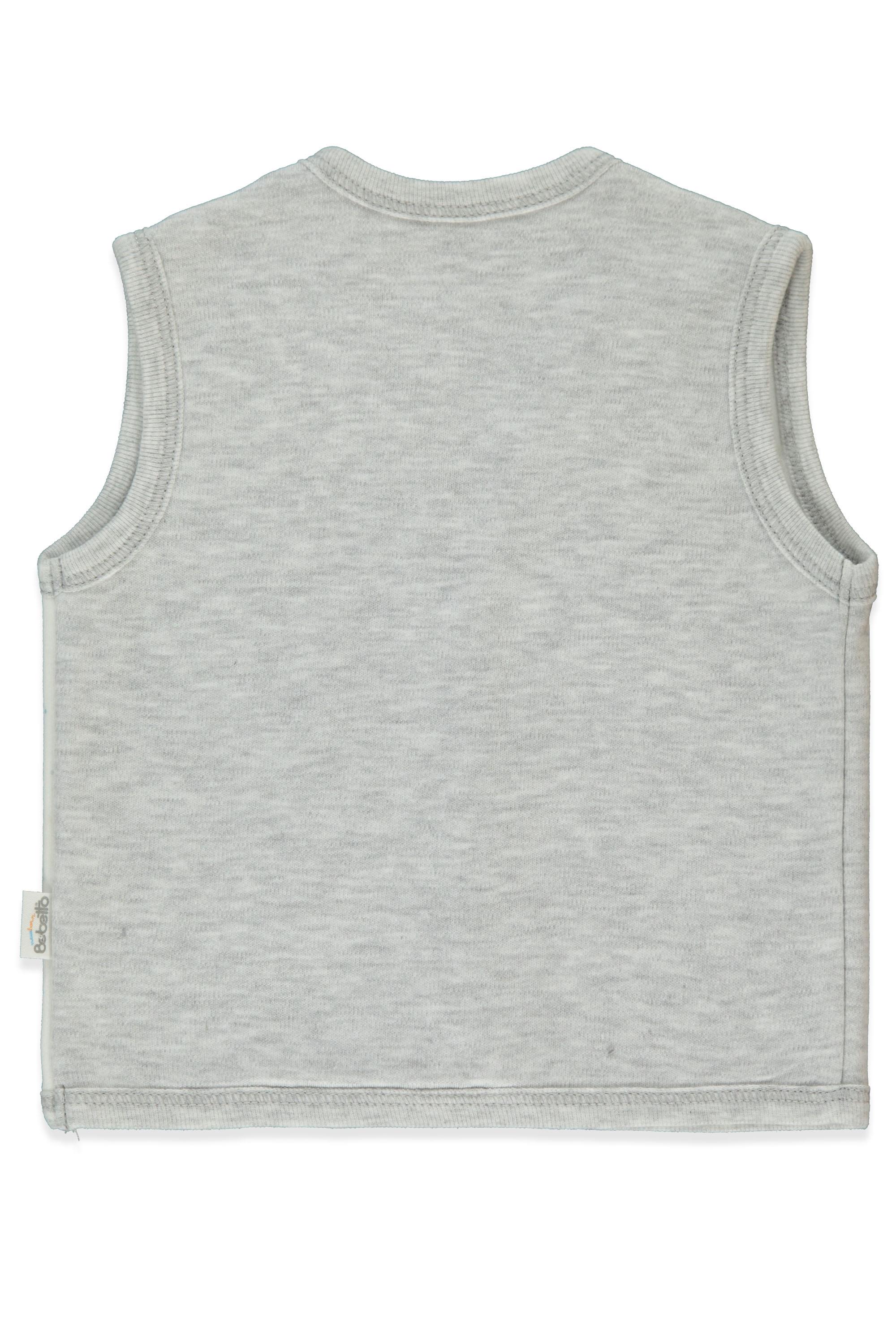 İNTERLOK YELEK (BE KIND) GRİ MELANJ