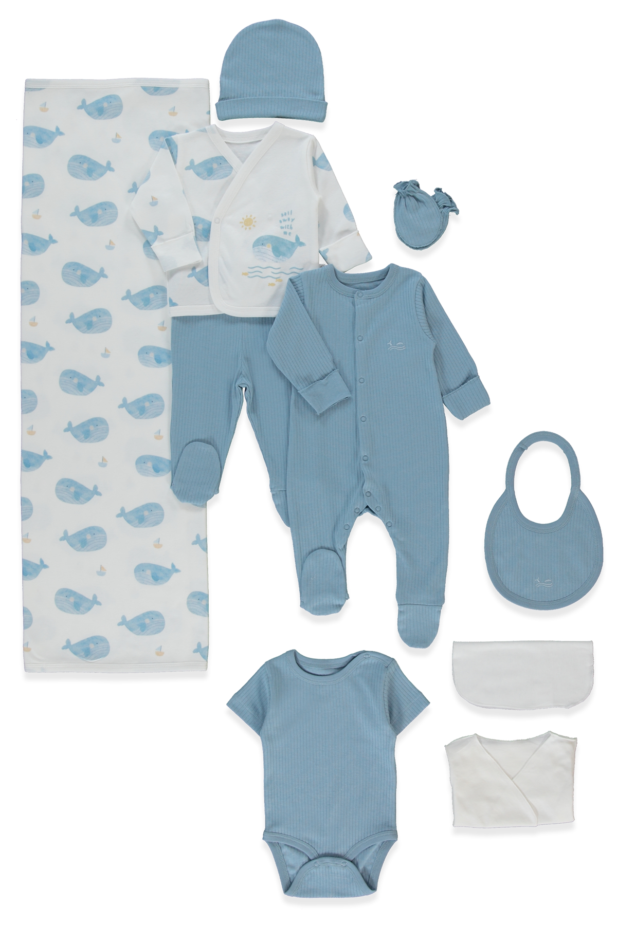 İNTERLOK ZIBIN SET 10LU (SAIL AWAY) İNDİGO