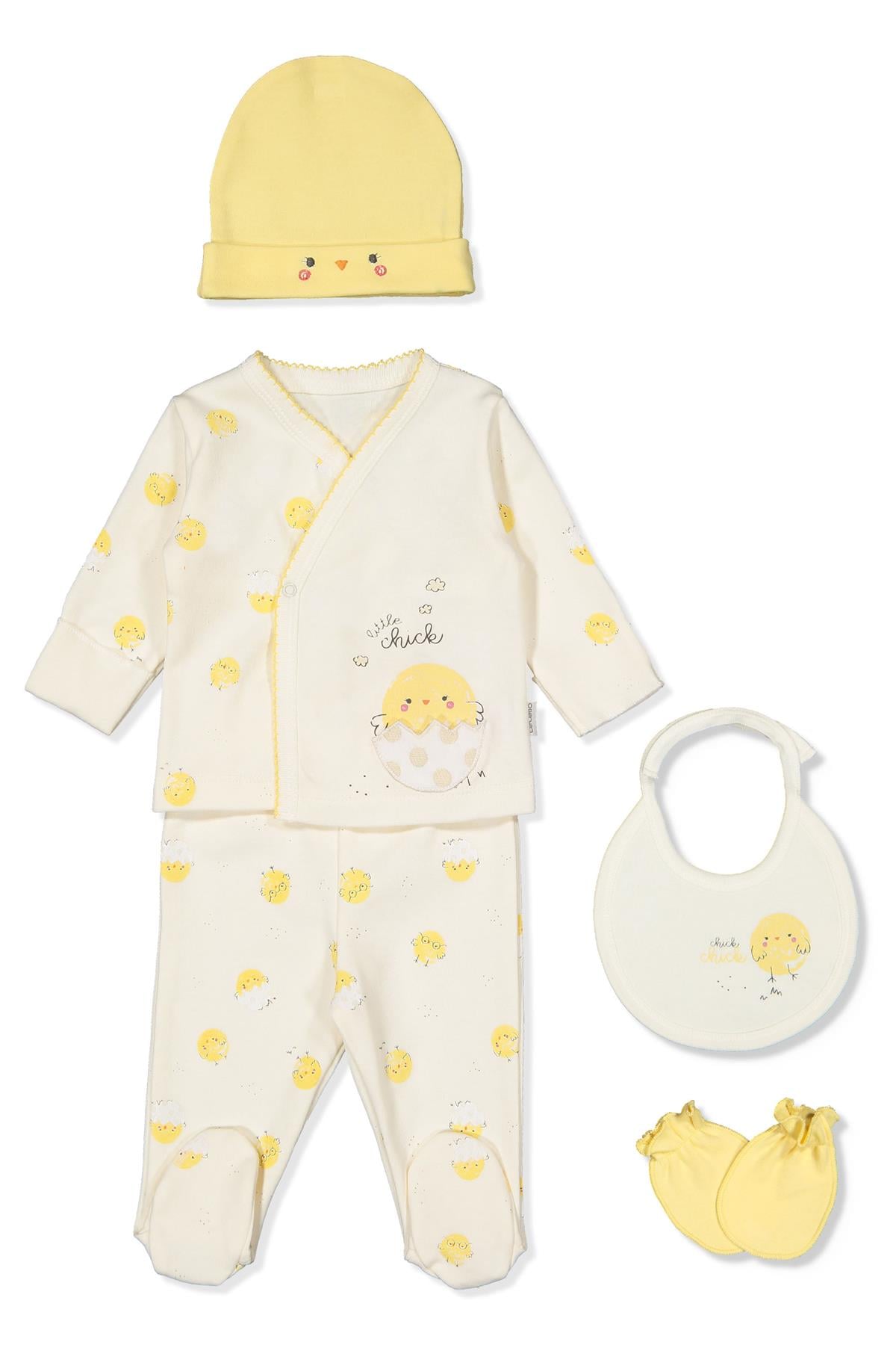 İNTERLOK ZIBIN SET 5Lİ (CHICK CHICK) SARI