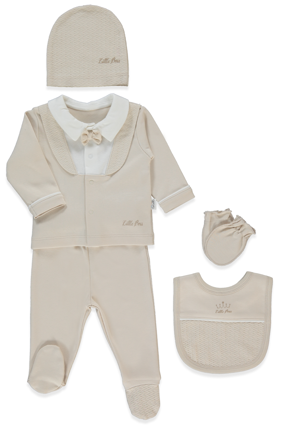 İNTERLOK ZIBIN SET 5Lİ (LITTLE BOSS) BEJ