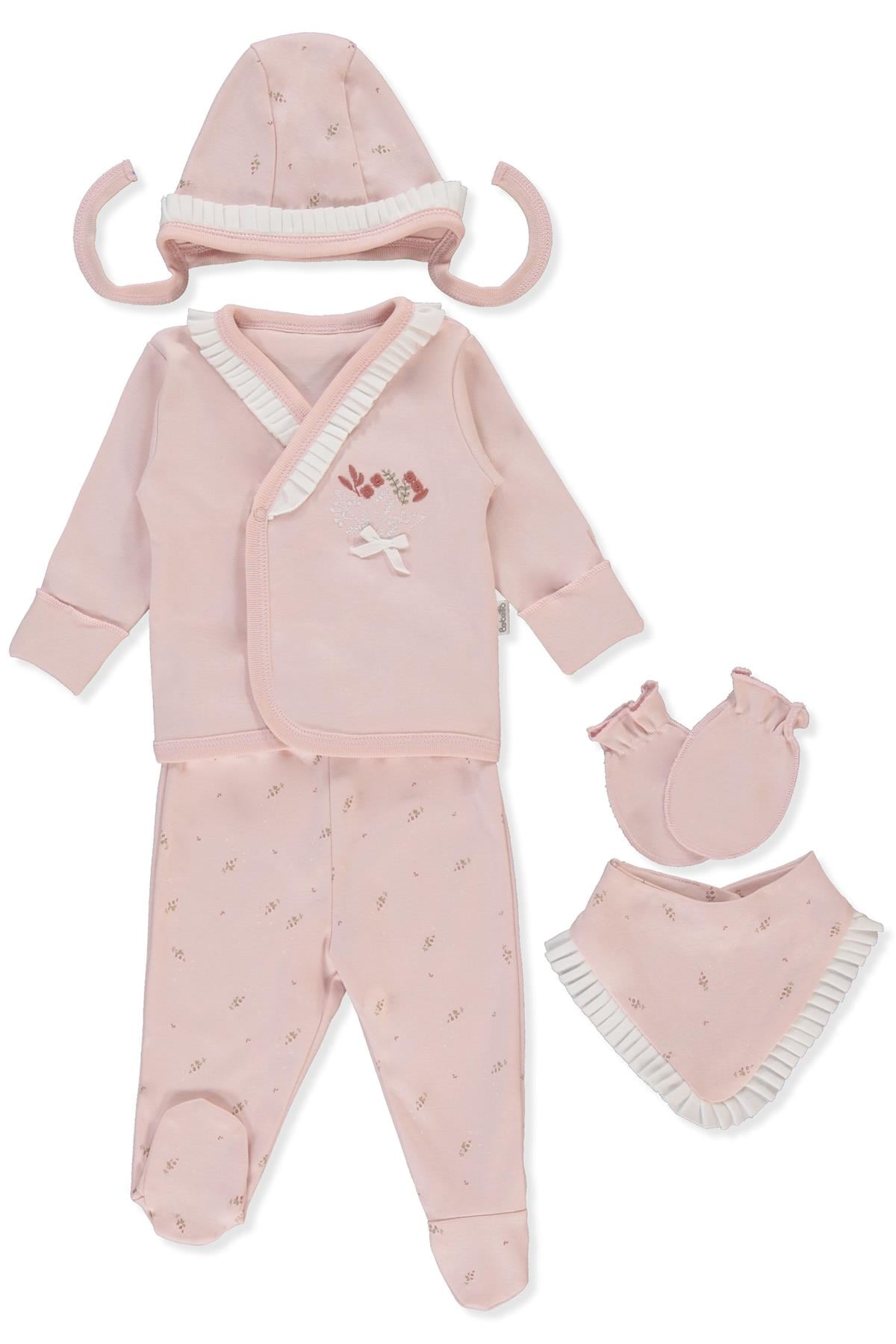 İNTERLOK ZIBIN SET 5Lİ (TINY FLORIST) PEMBE