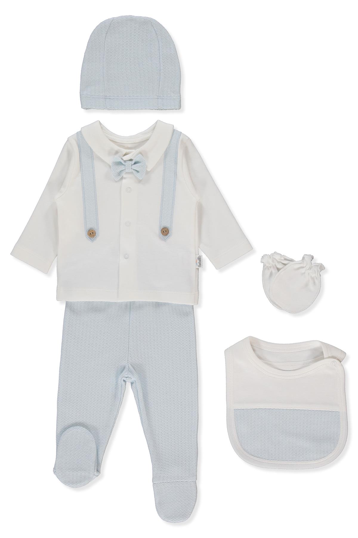 JAKARLI İNTERLOK ZIBIN SET 5Lİ (BABY KING/25) MAVİ