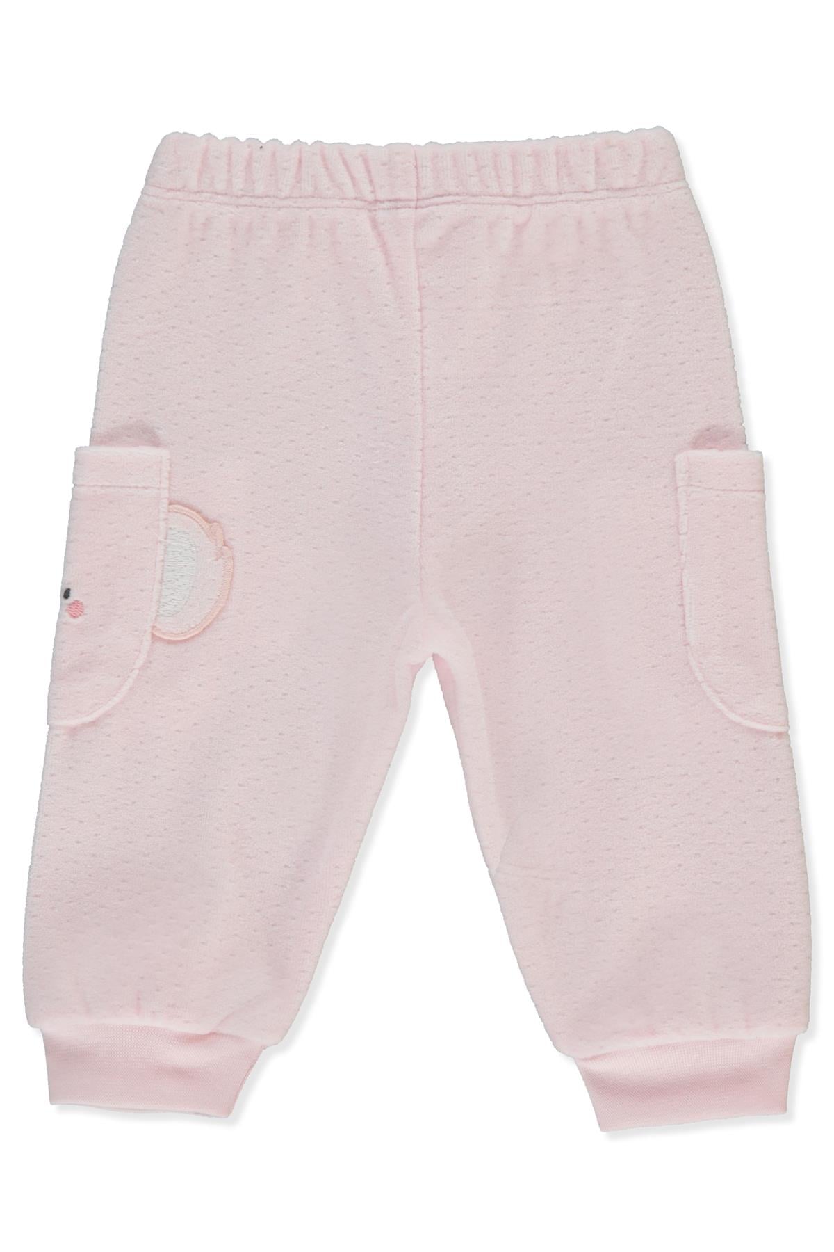 KADİFE PATİKSİZ PANTOLON (MY LITTLE ONE) PEMBE