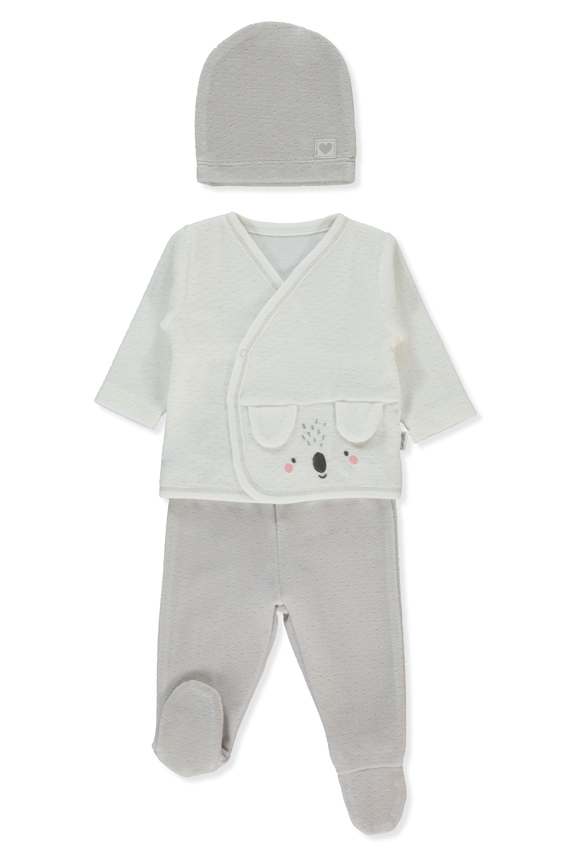 KADİFE ZIBIN SET 3LÜ TAKIM (MY LITTLE ONE) GRİ