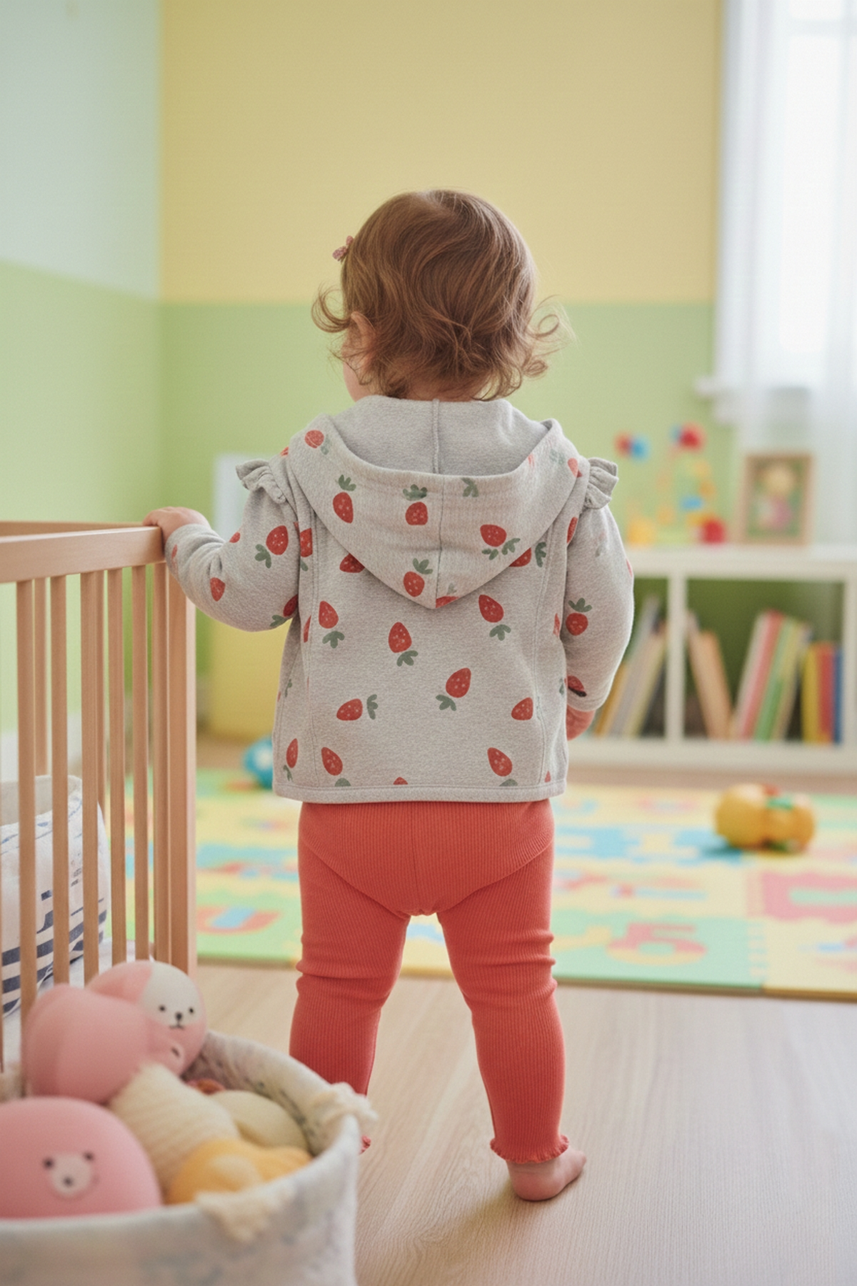 KAŞKORSE KAPŞONLU HIRKA 3LÜ TAKIM (STRAWBERRY) KIRMIZI
