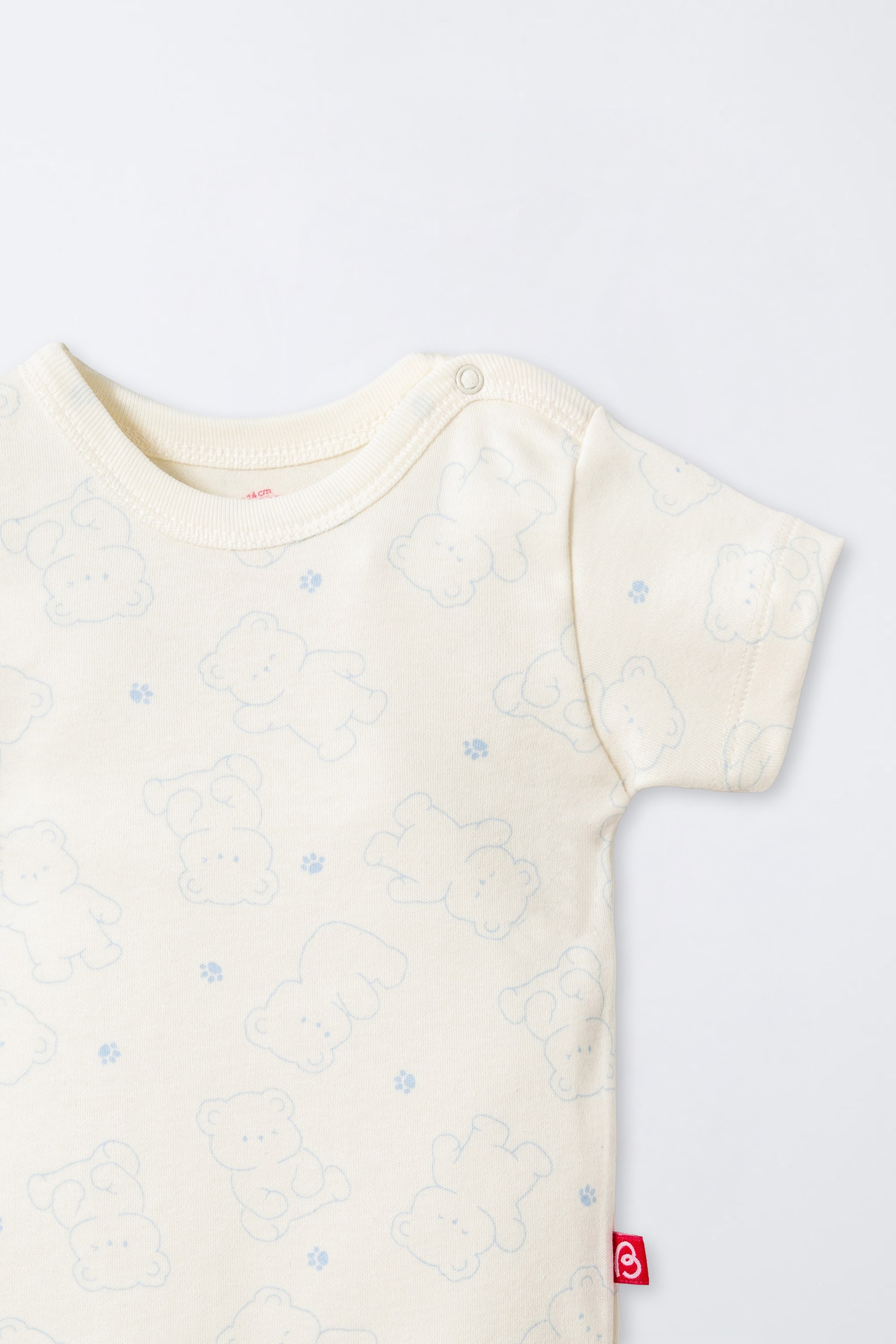 KISA KOLLU BODY 3LÜ (CUTE BEAR) MAVİ