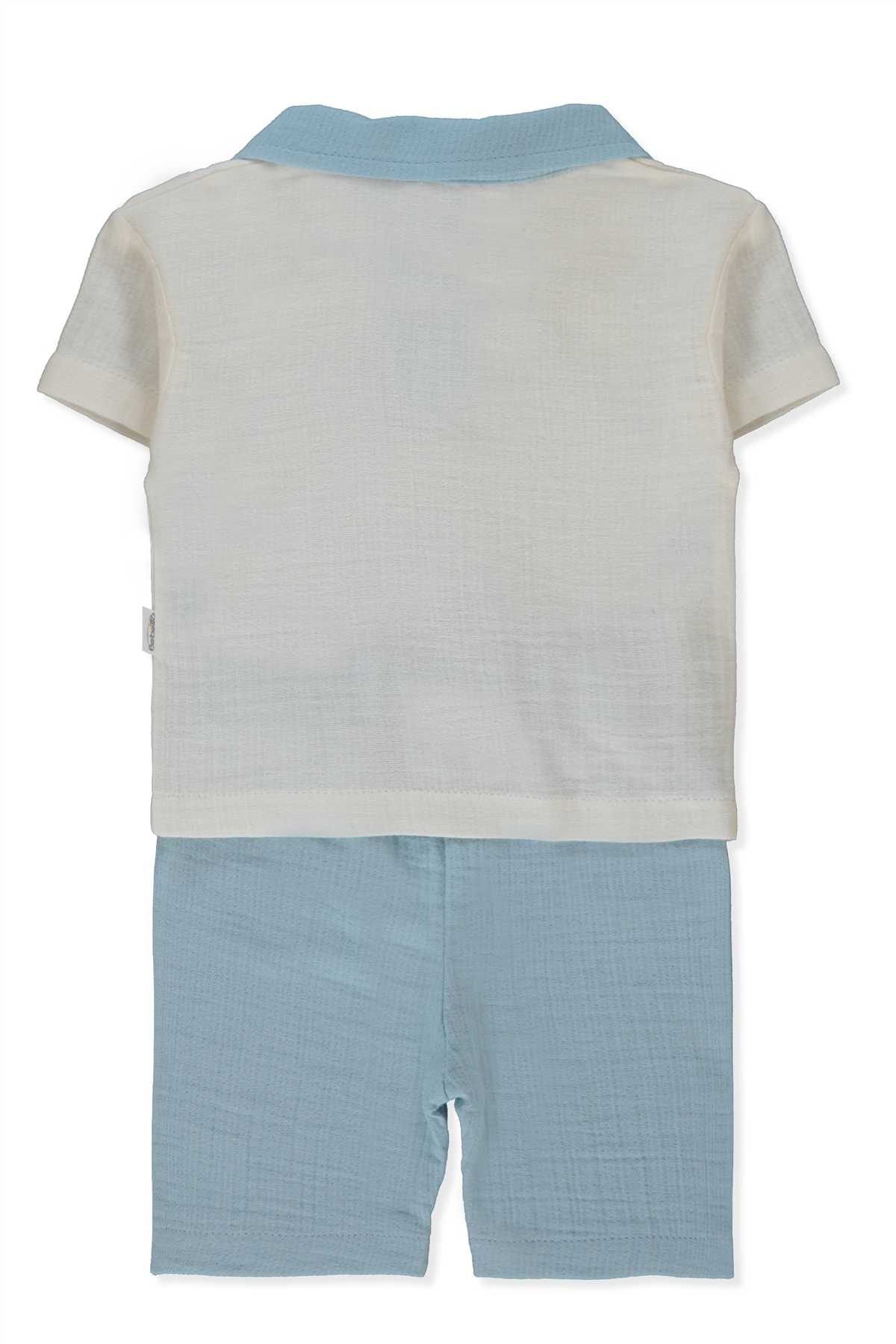 MÜSLİN ŞORT 2Lİ TAKIM (PILLOWY) MAVİ