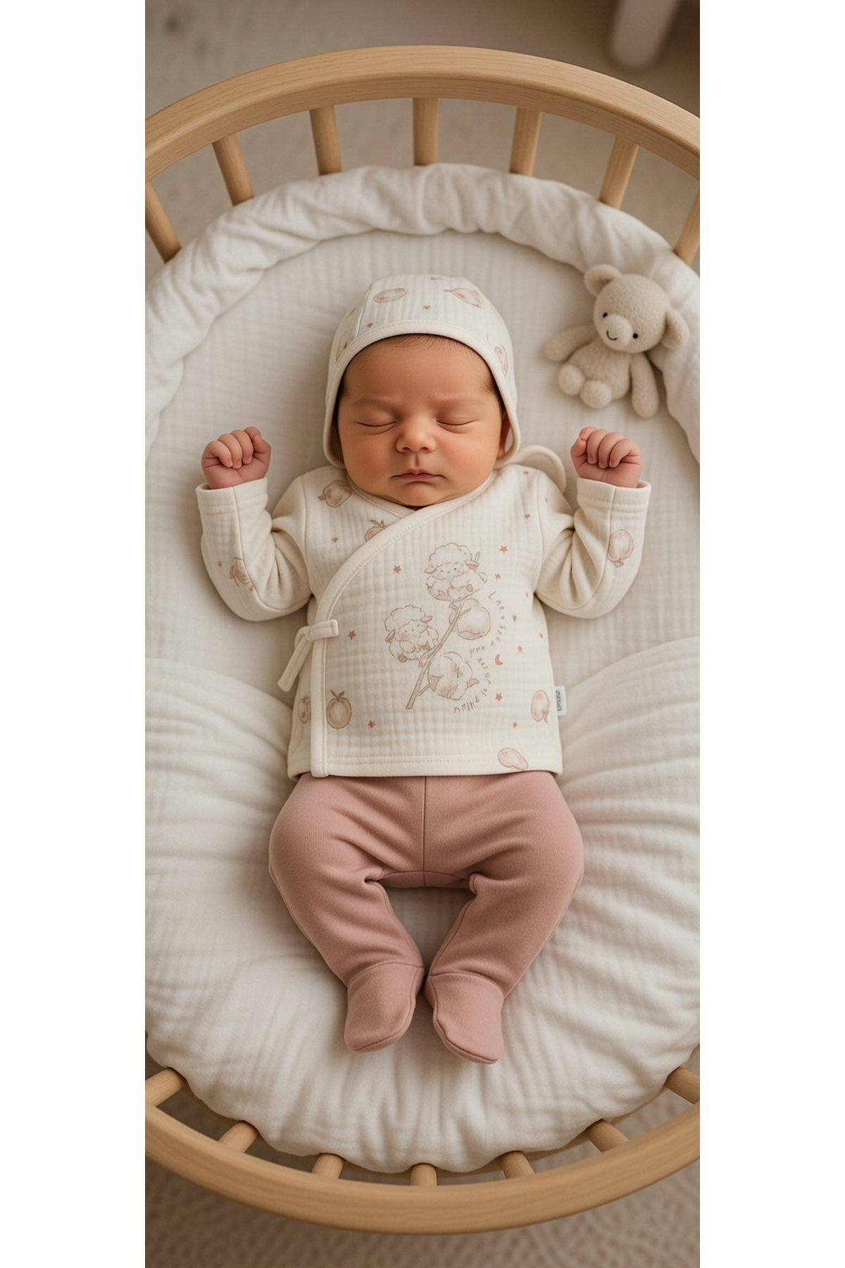 MÜSLİN ZIBIN SET 5Lİ (PILLOWY) KİREMİT
