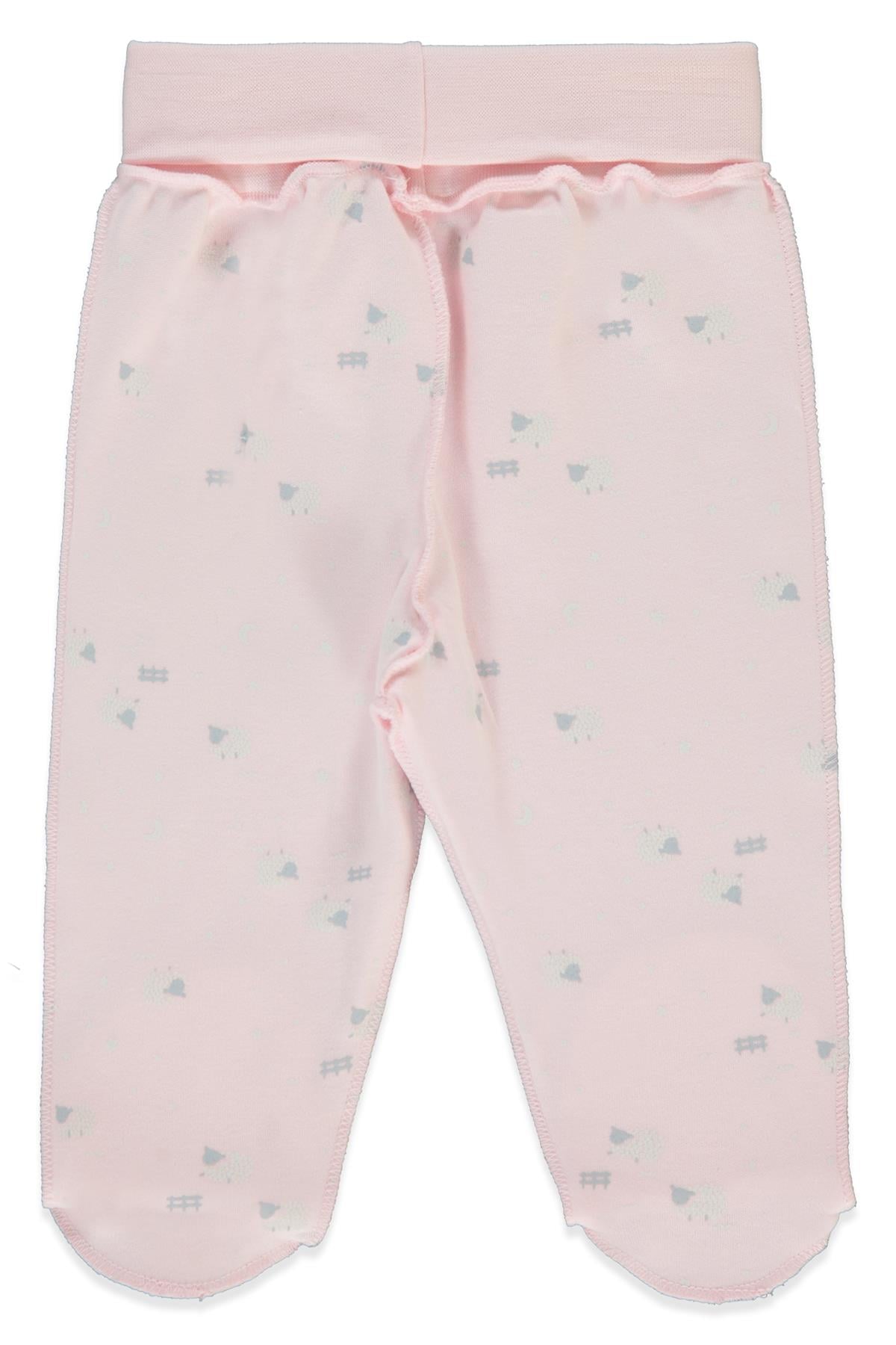 ORGANİK İNTERLOK PATİKLİ PANTOLON (ORGANIC SLEEPY SHEEPY) PEMBE