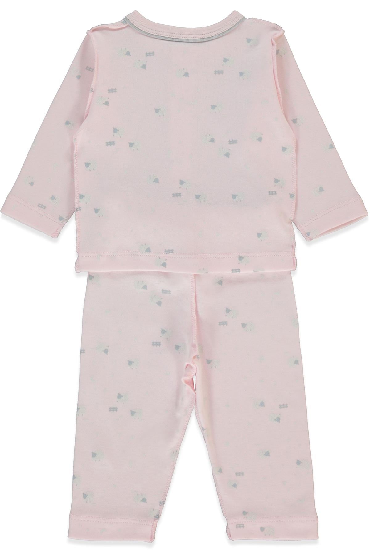 ORGANİK İNTERLOK PİJAMA TAKIMI 2Lİ (ORGANIC SLEEPY SHEEPY) PEMBE