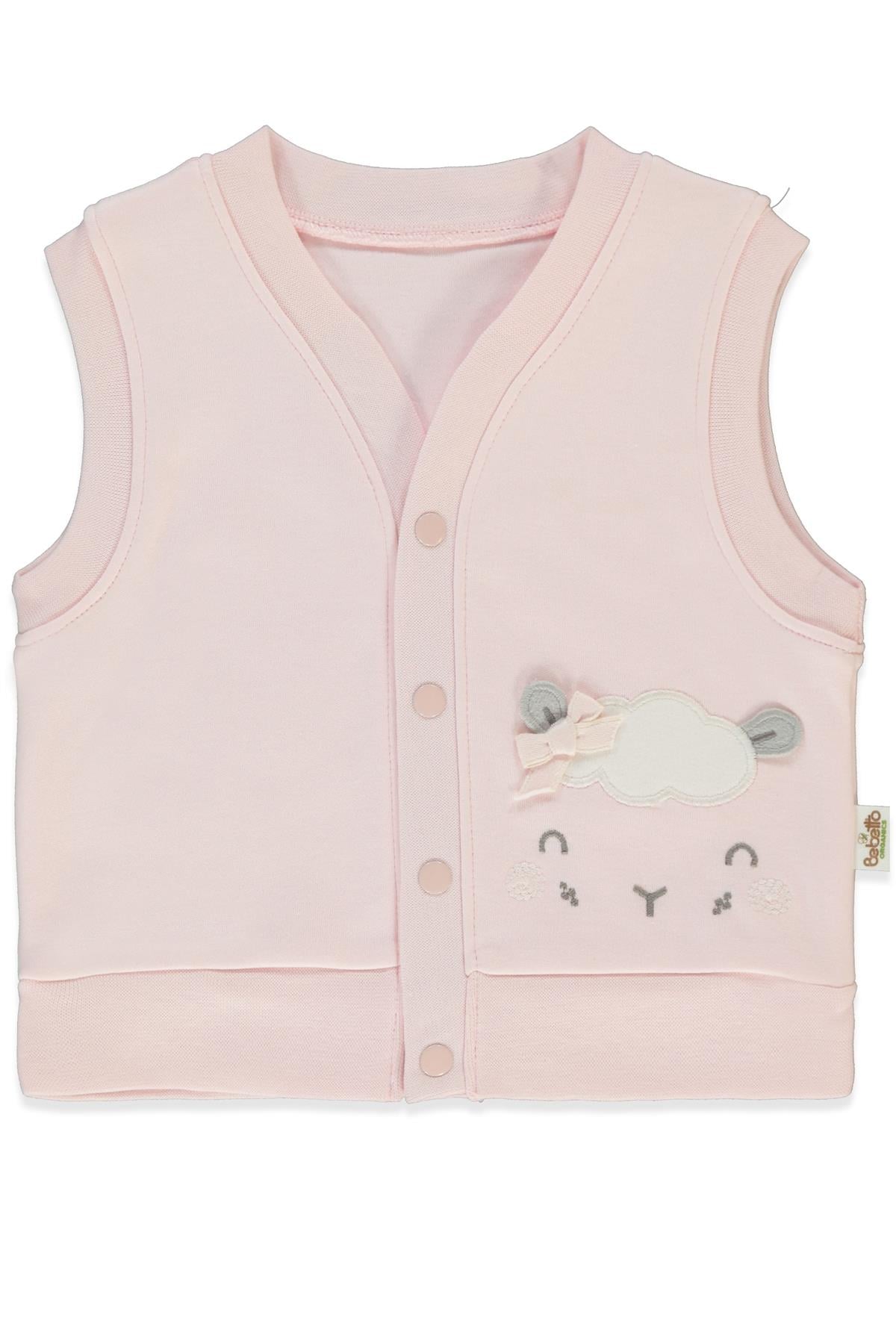 ORGANİK İNTERLOK YELEK (ORGANIC SLEEPY SHEEPY) PEMBE