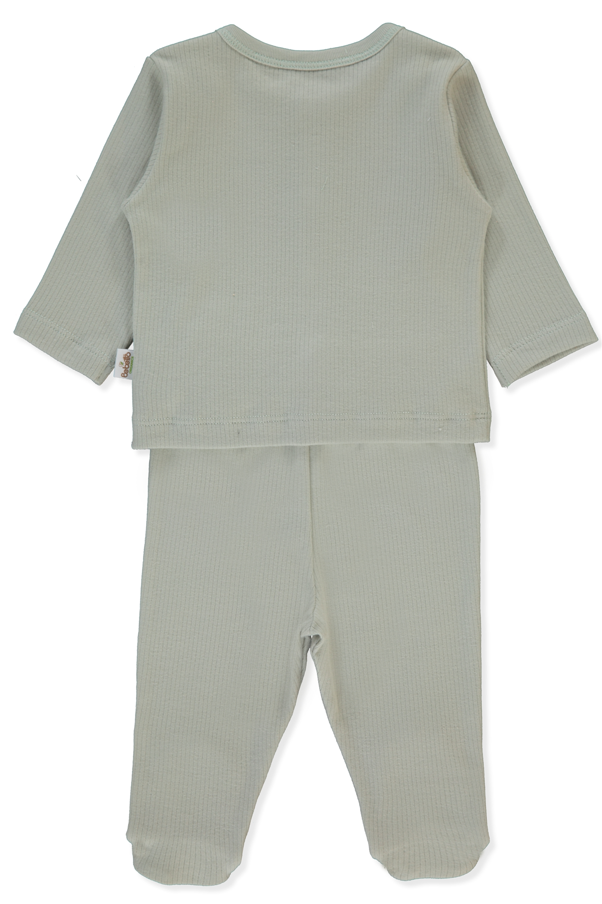 ORGANİK RAPORLU İNTERLOK PATİKLİ PİJAMA TAKIMI 2Lİ (ORGANIC BE NATURE) MİNT
