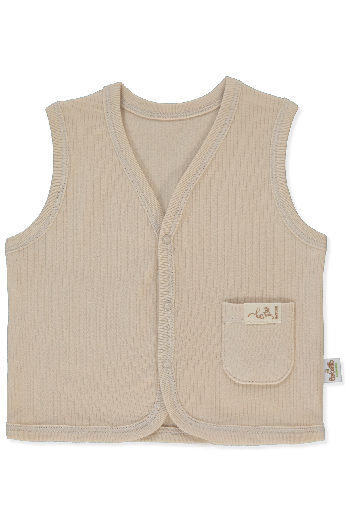 ORGANİK RAPORLU İNTERLOK YELEK (ORGANIC BE NATURE) BEJ