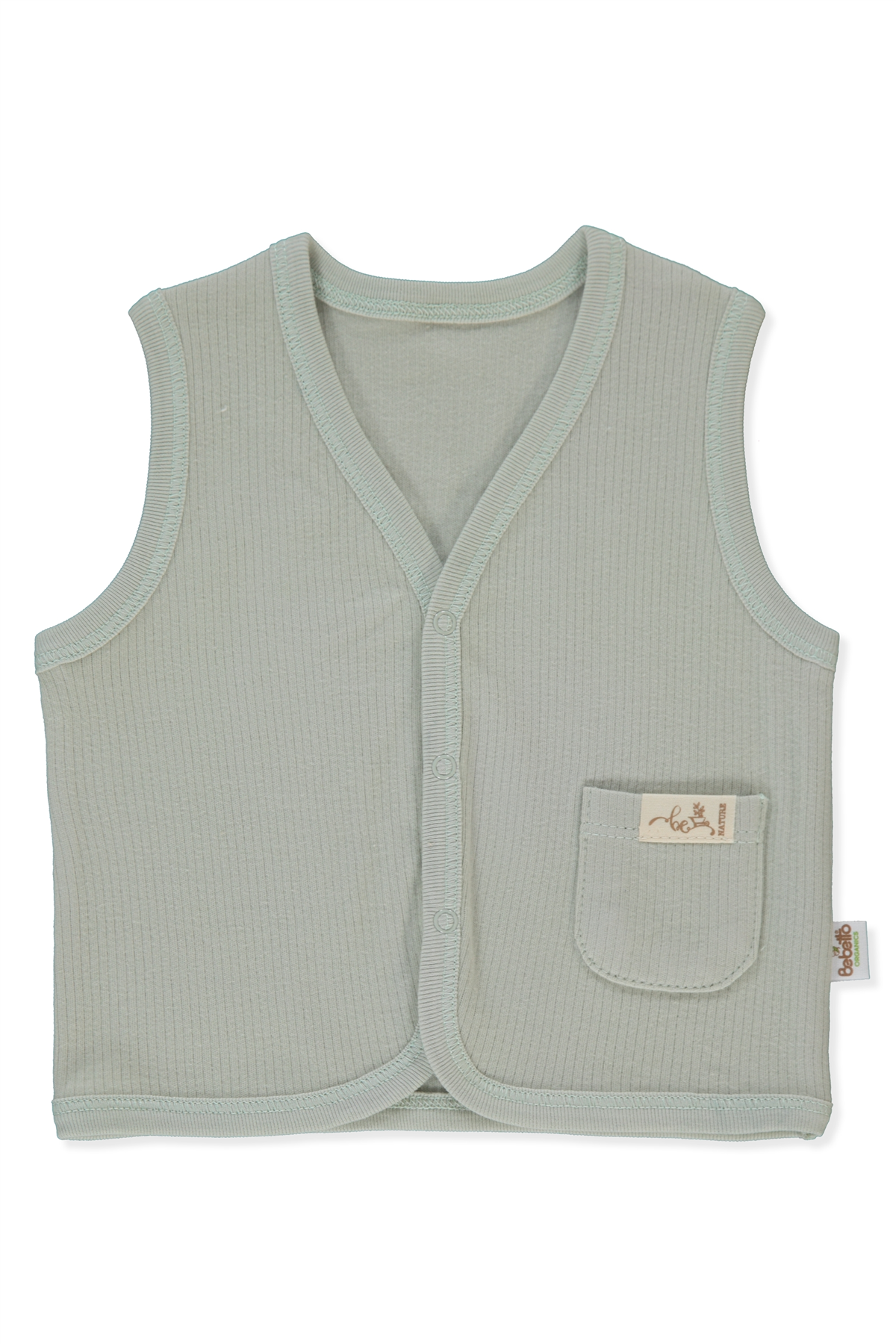 ORGANİK RAPORLU İNTERLOK YELEK (ORGANIC BE NATURE) MİNT