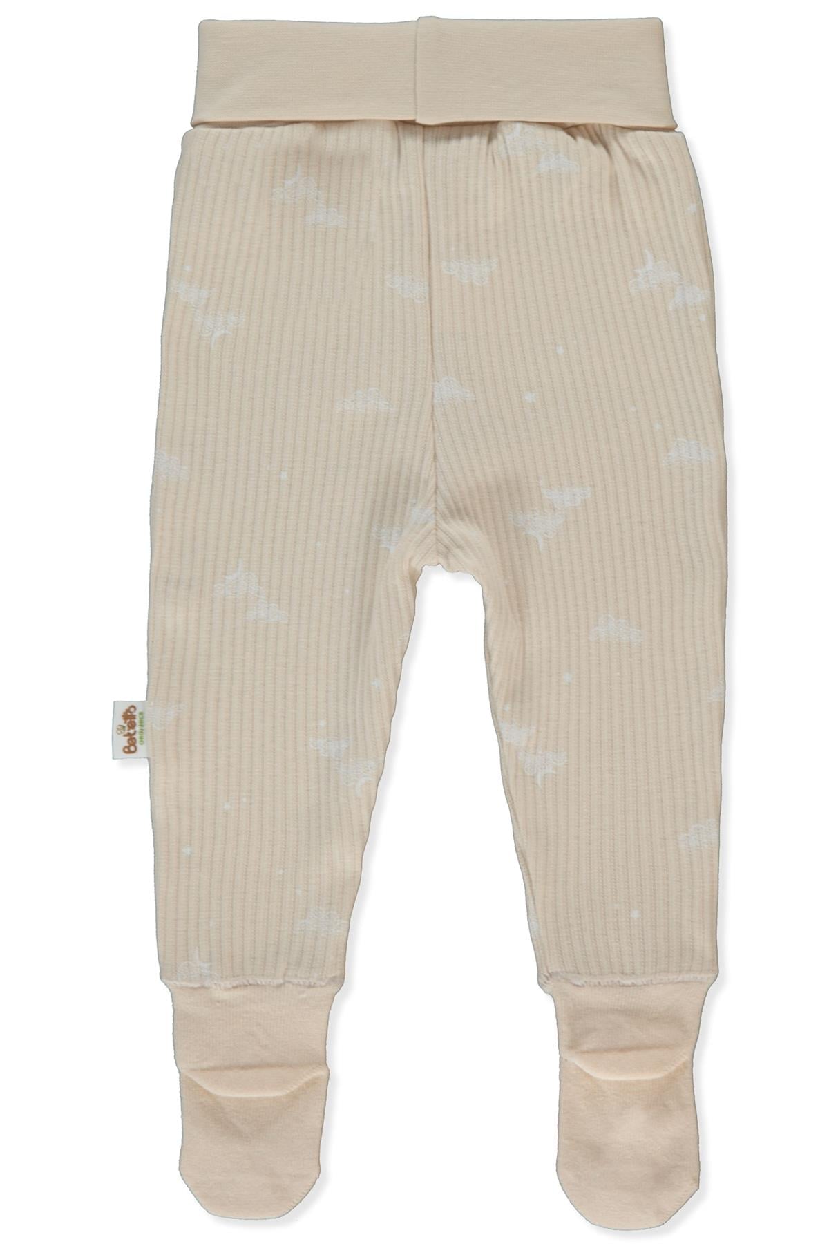 ORGANİK RAPORLU KAŞKORSE ÇORAPTOLON (ORGANIC BORN WITH LOVE) BEJ