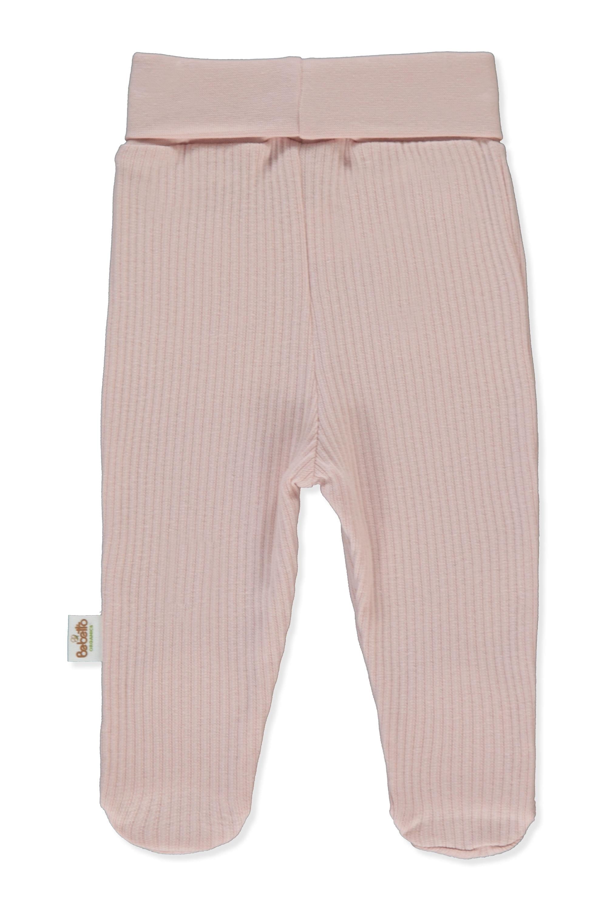 ORGANİK RAPORLU KAŞKORSE PATİKLİ PANTOLON (ORGANIC BORN WITH LOVE) GÜL KURUSU