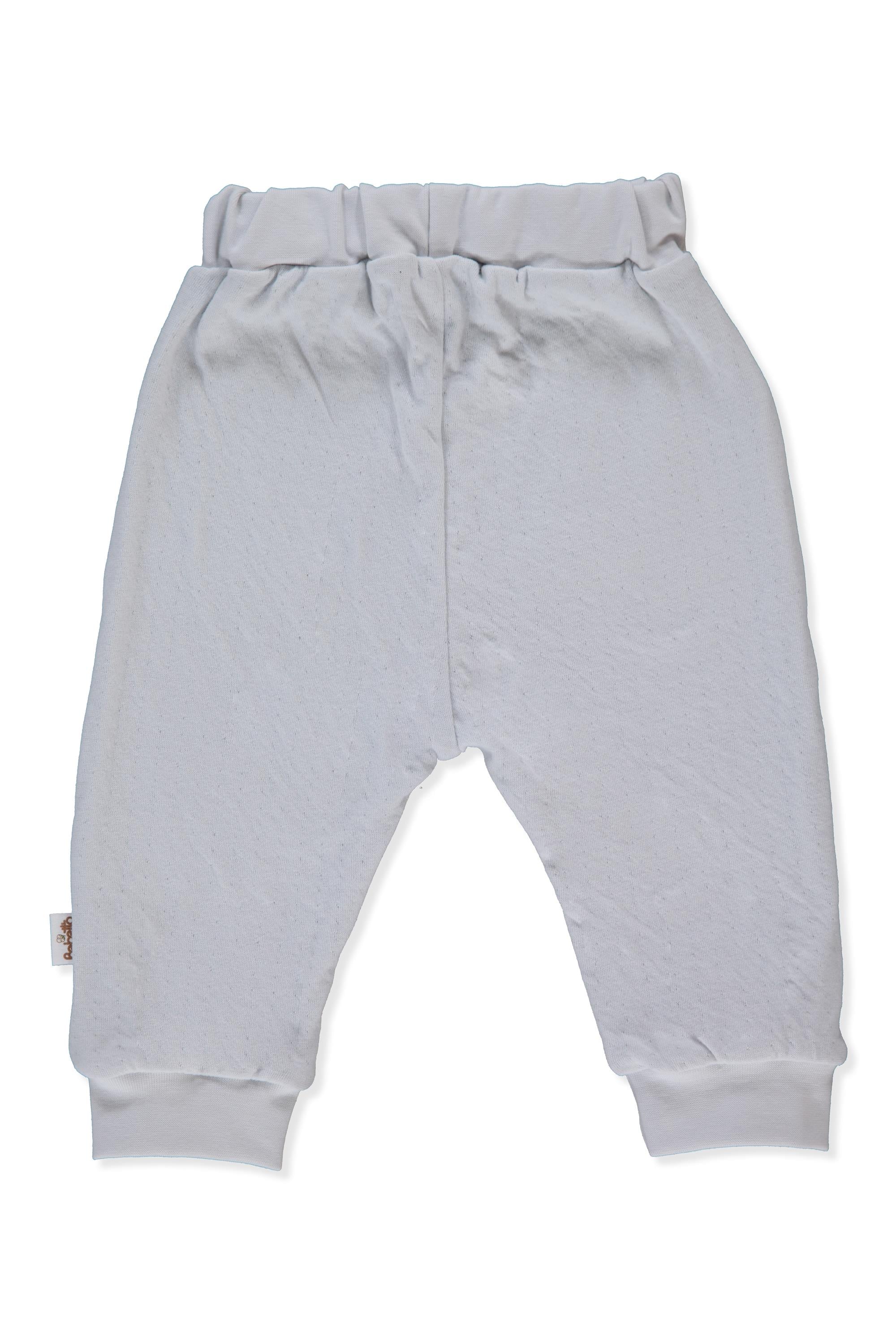 ORGANİK SÜPREM DOUBLE PATİKSİZ PANTOLON (ORGANIC STARS AND KOALAS) GRİ