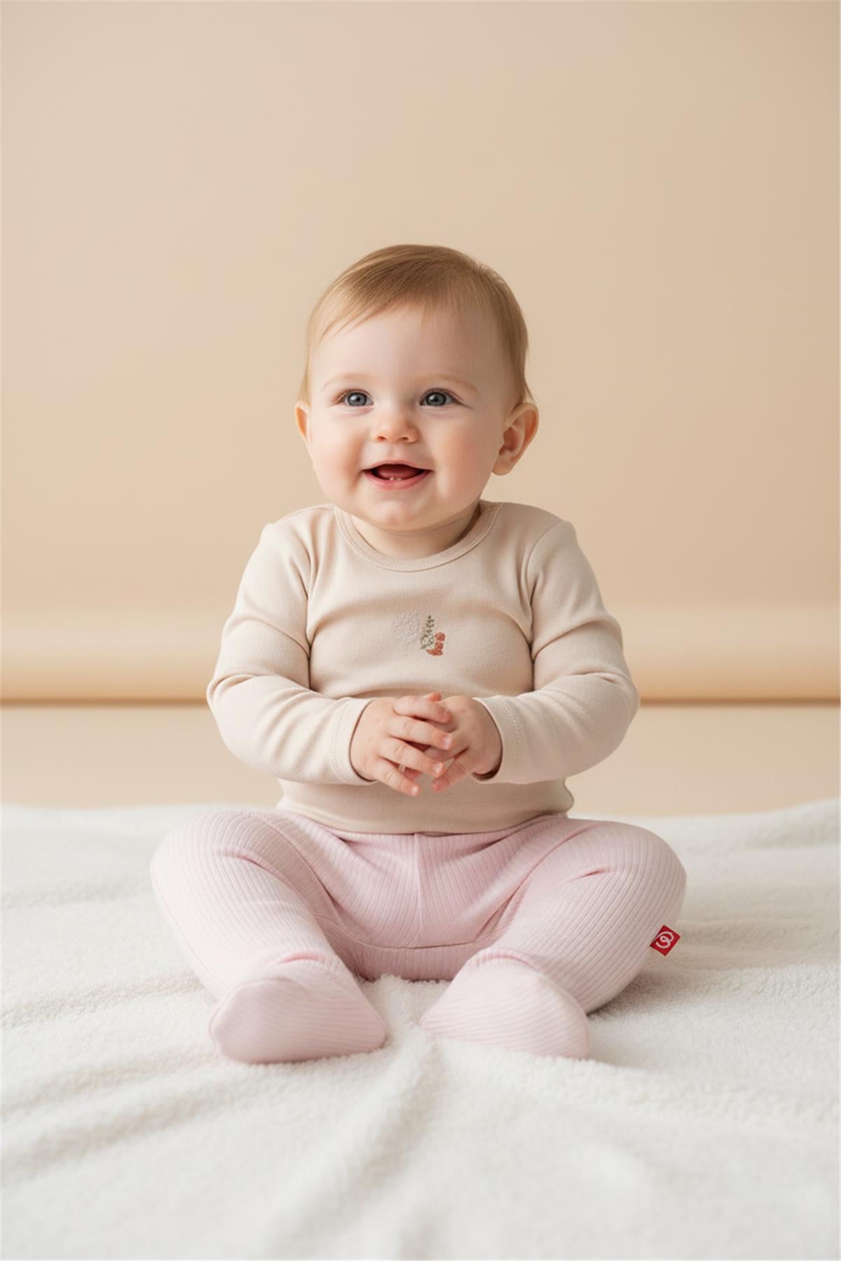 PATİKLİ PANTOLON 2Lİ (ALWAYS RAPORLU İNTERLOK) PEMBE