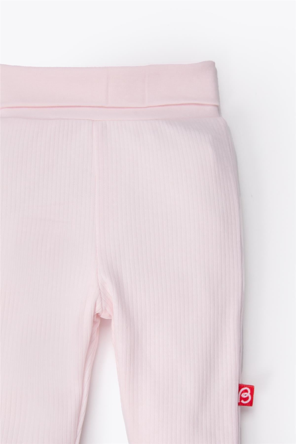 PATİKLİ PANTOLON 2Lİ (ALWAYS RAPORLU İNTERLOK) PEMBE