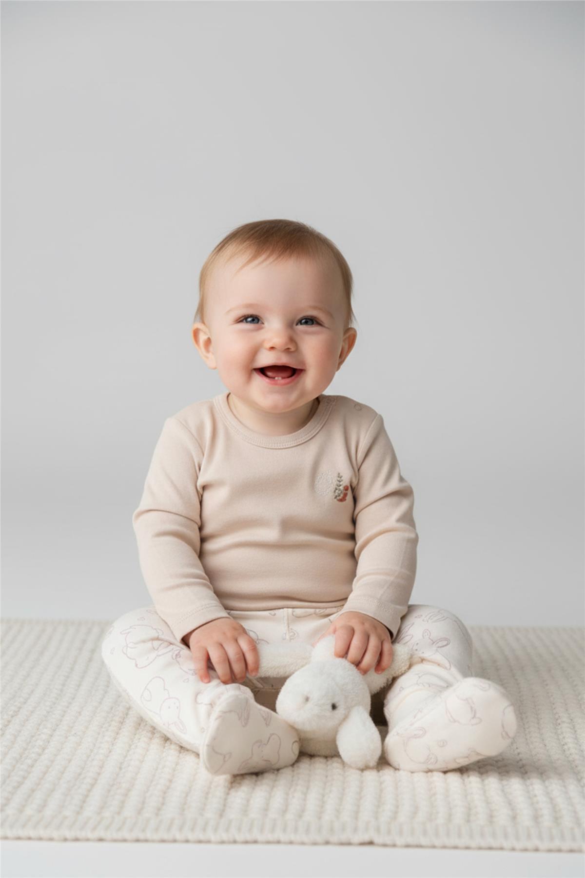 PATİKLİ PANTOLON 2Lİ (CUTE BUNNY) MOR