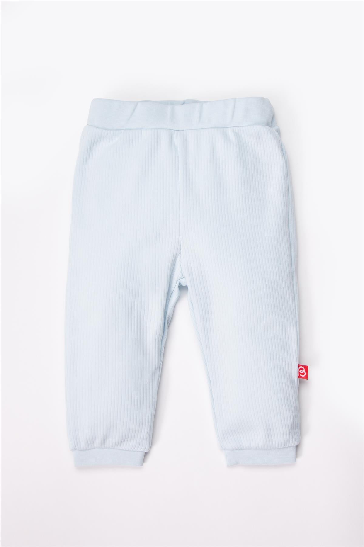 PATİKSİZ PANTOLON 2Lİ (ALWAYS RAPORLU İNTERLOK) MAVİ