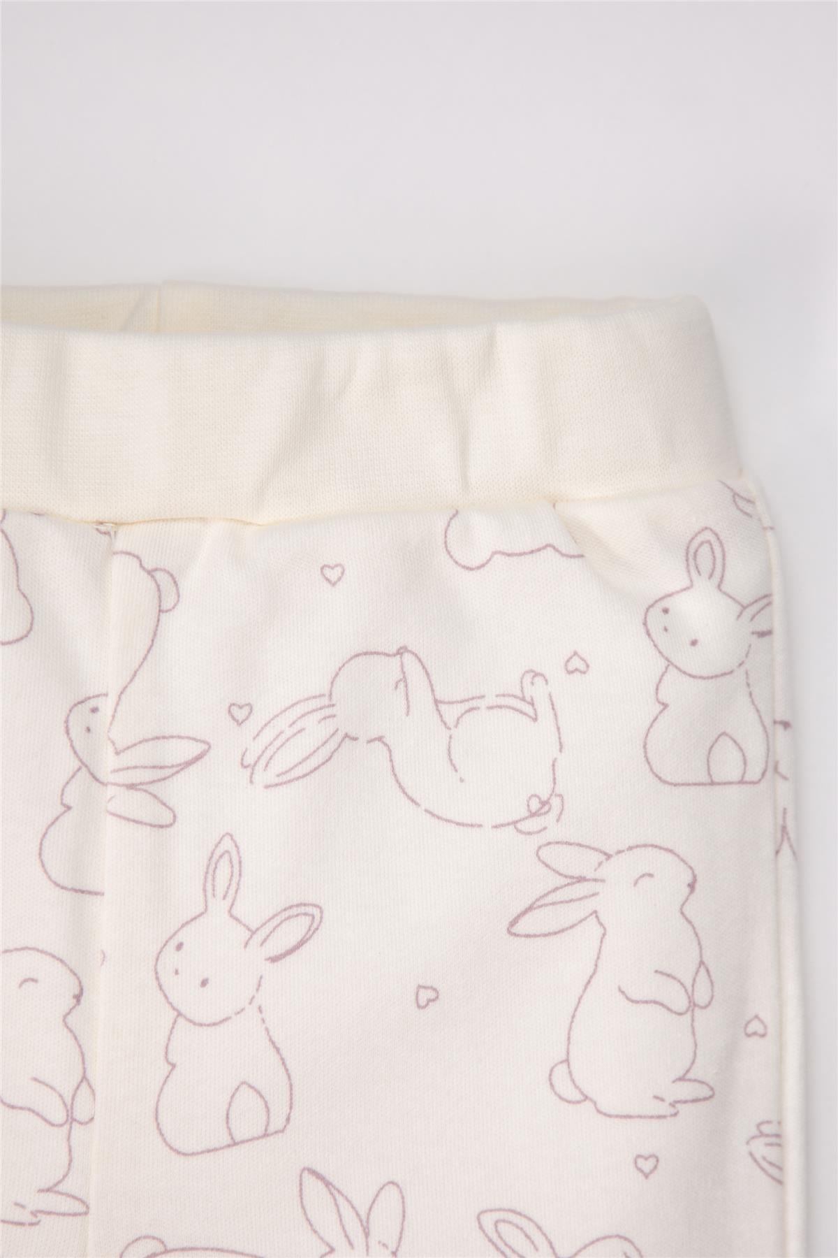 PATİKSİZ PANTOLON 2Lİ (CUTE BUNNY) MOR