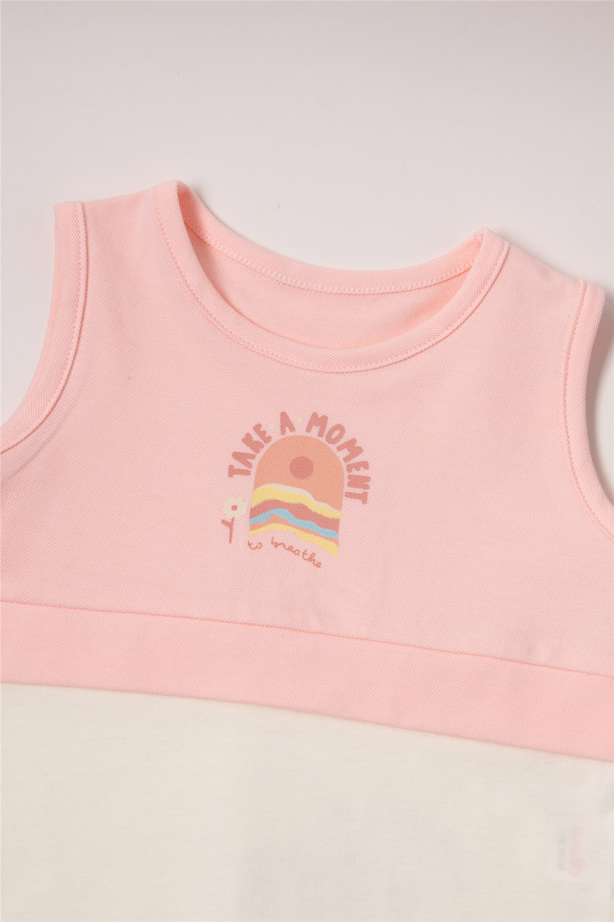 PİKE PANTOLON 2Lİ TAKIM (COLORFUL MOMENT) PEMBE