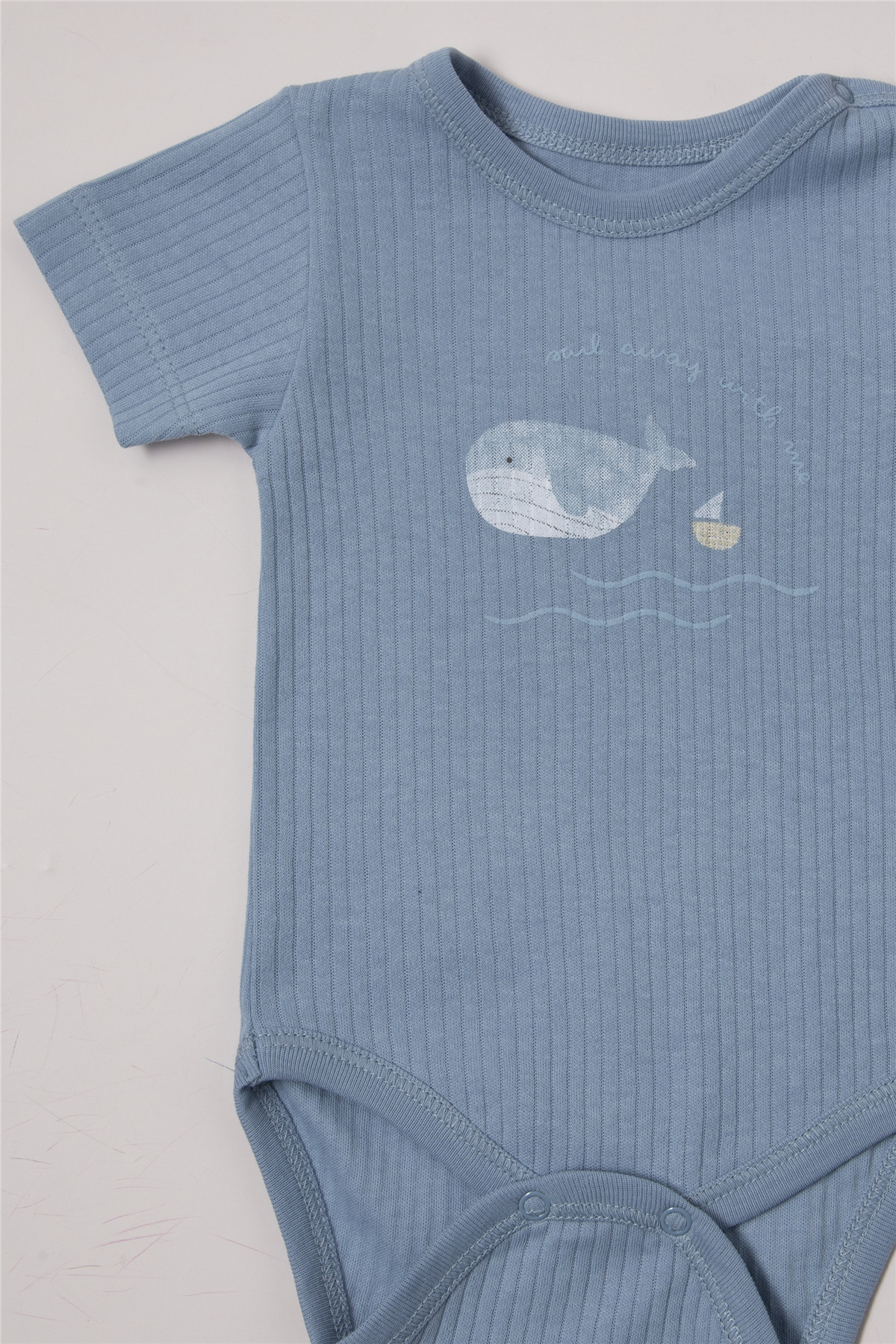 RAPORLU İNTERLOK BODY SET 3LÜ (SAIL AWAY) İNDİGO