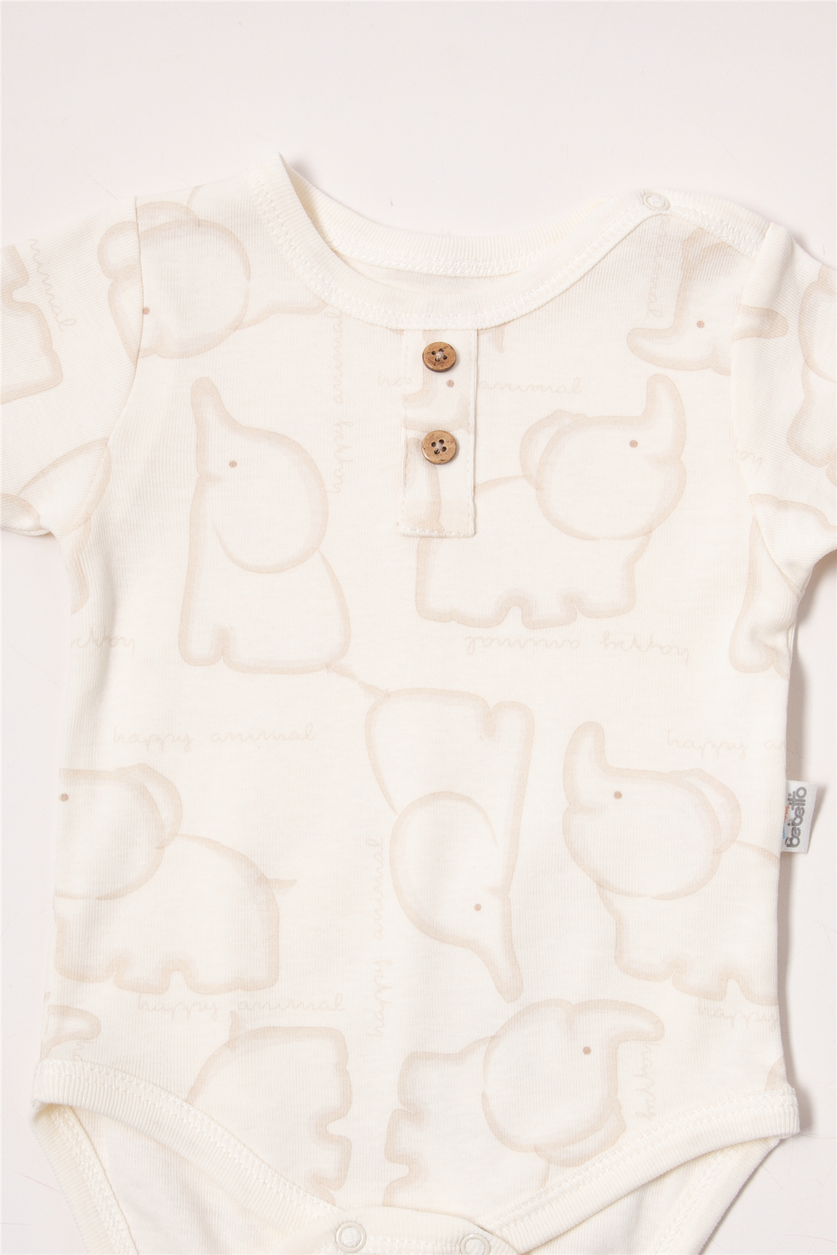 RİBANA BODY SET 3LÜ (HAPPY ANIMAL) BEJ