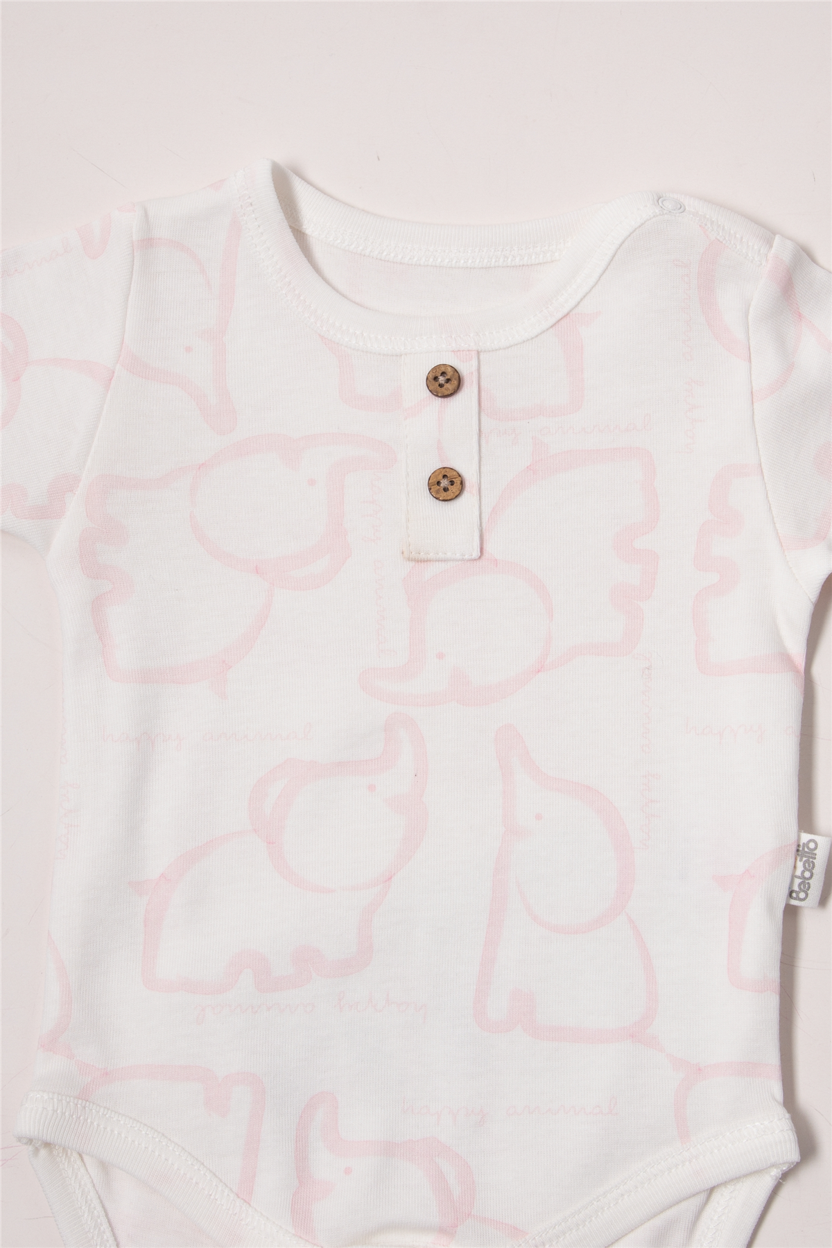 RİBANA BODY SET 3LÜ (HAPPY ANIMAL) PEMBE