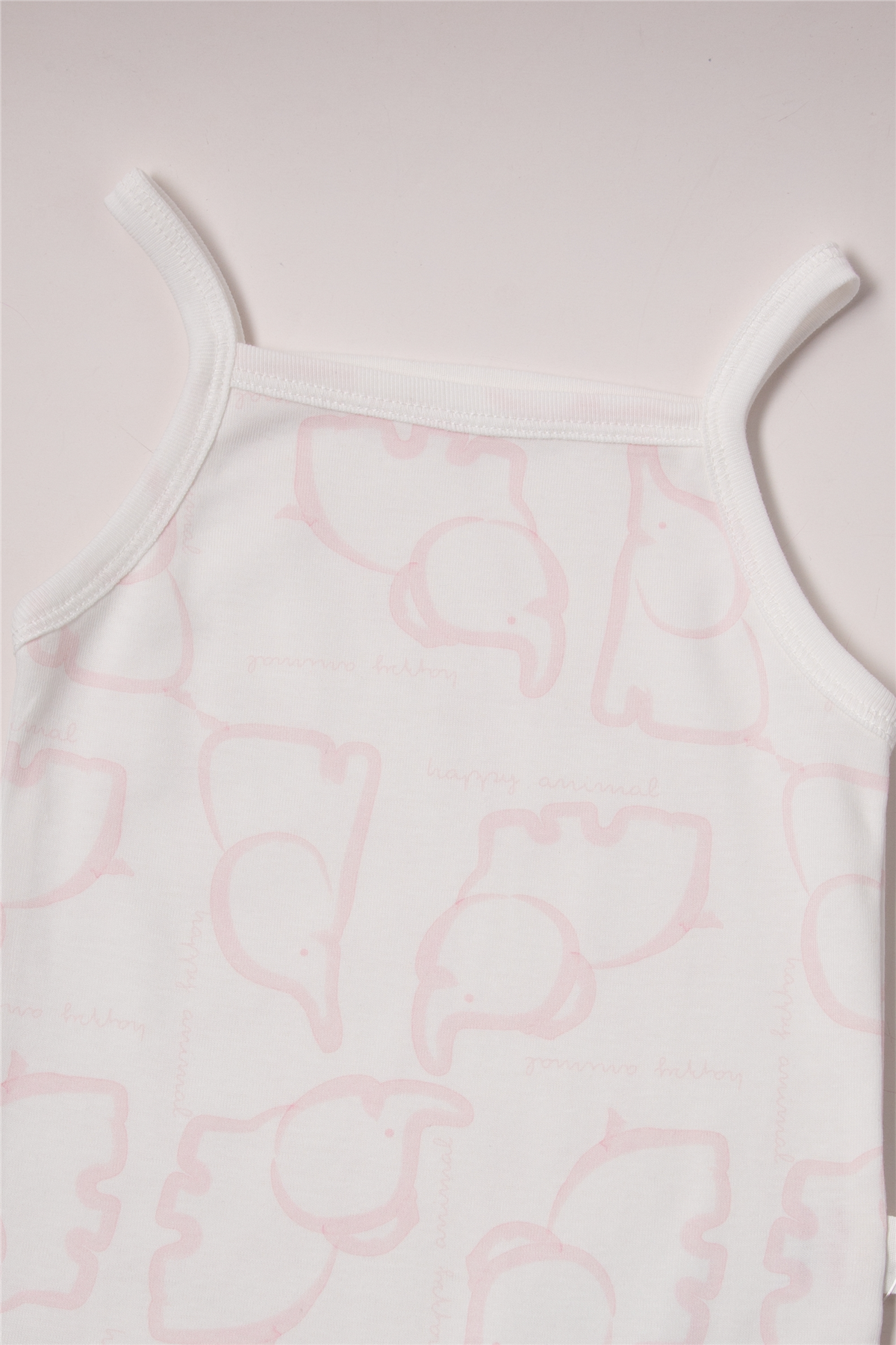 RİBANA İP ASKILI BODY YAŞ (HAPPY ANIMAL) PEMBE